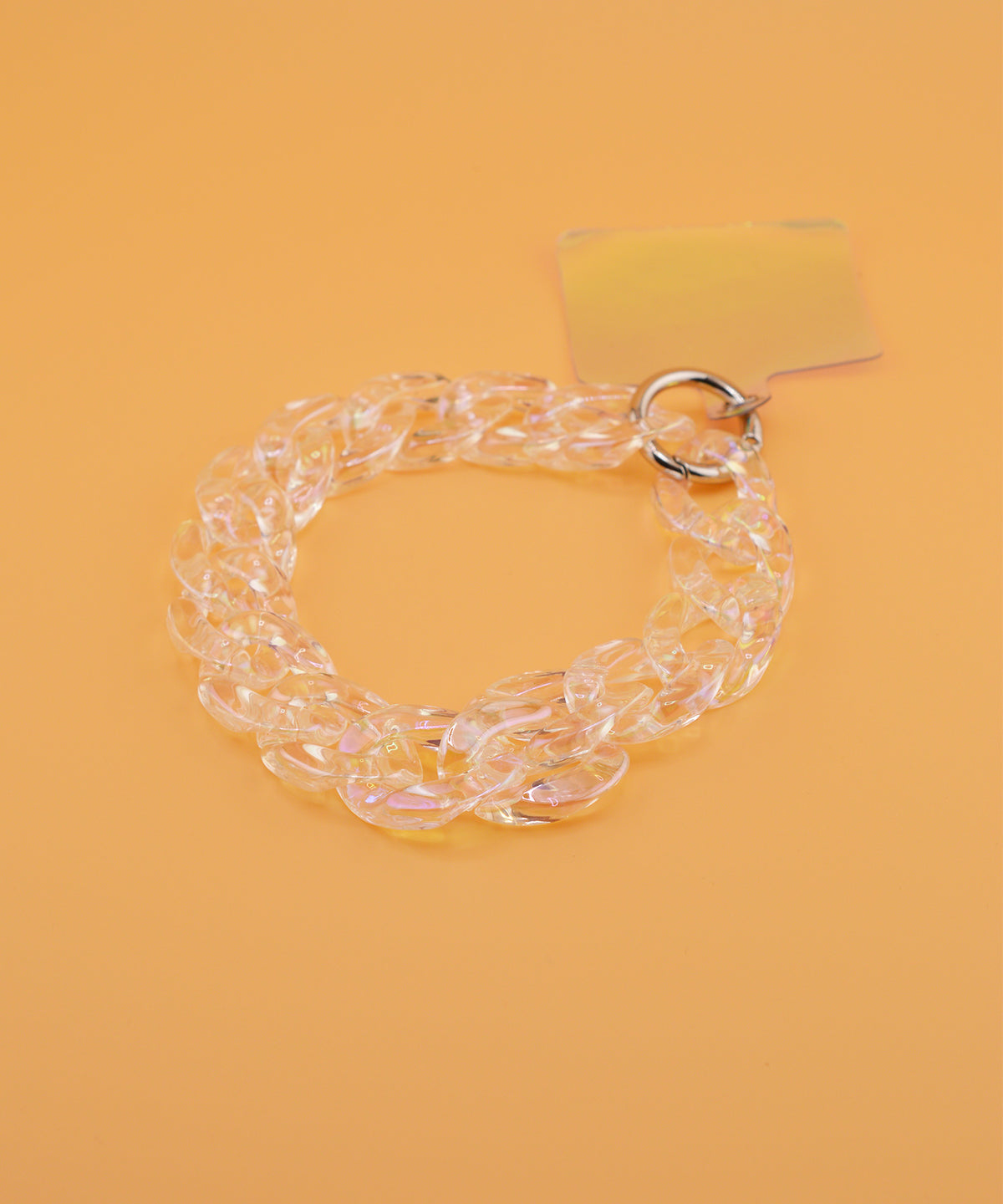 【eY】Jelly Big Curve Chain Wrist Strap(UNISEX)