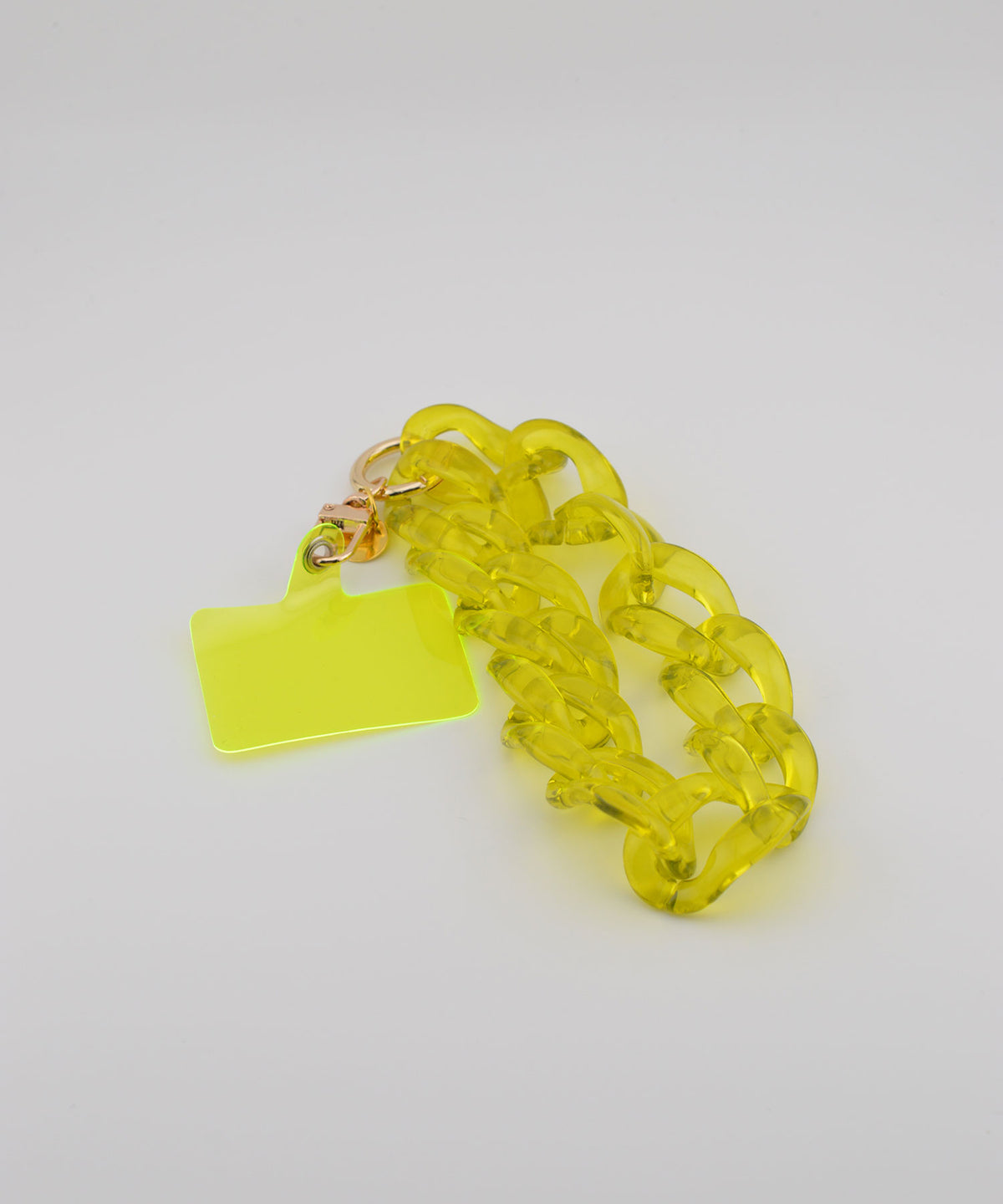 【eY】Jelly Big Curve Chain Wrist Strap(UNISEX)