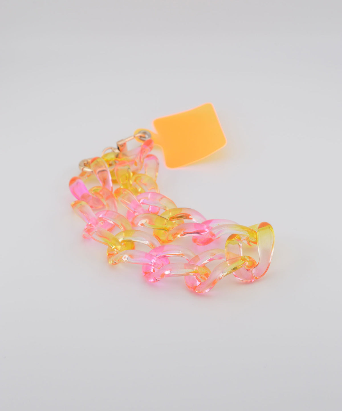 【eY】Jelly Big Curve Chain Wrist Strap(UNISEX)