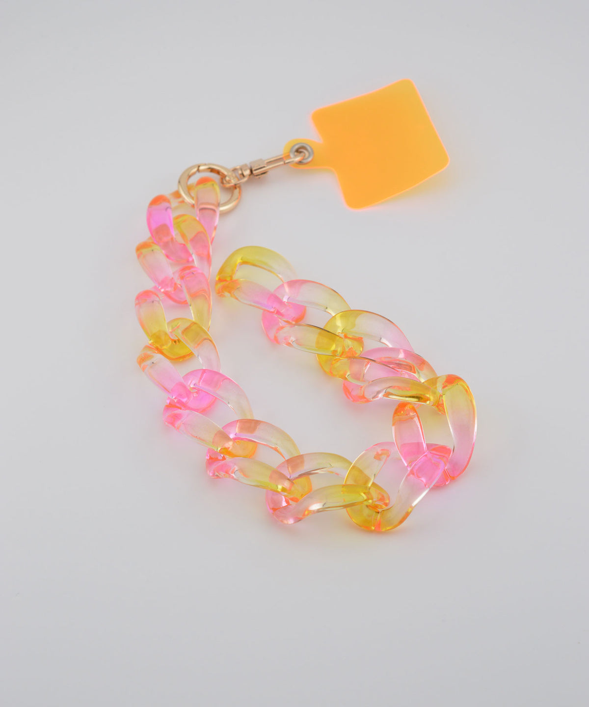 【eY】Jelly Big Curve Chain Wrist Strap(UNISEX)