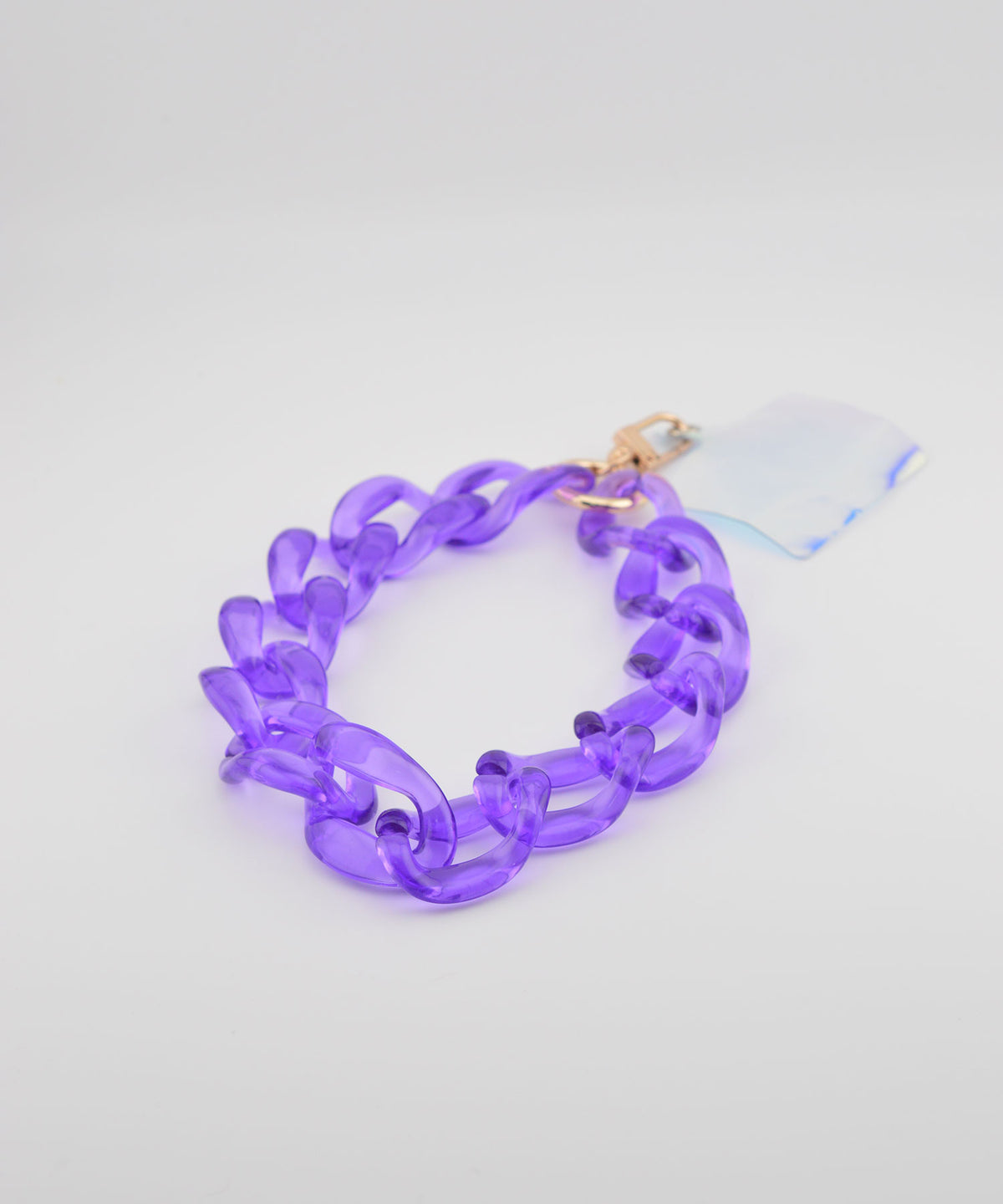 【eY】Jelly Big Curve Chain Wrist Strap(UNISEX)