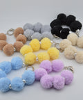 【eY】Marshmallow Pom Ball Wrist Strap