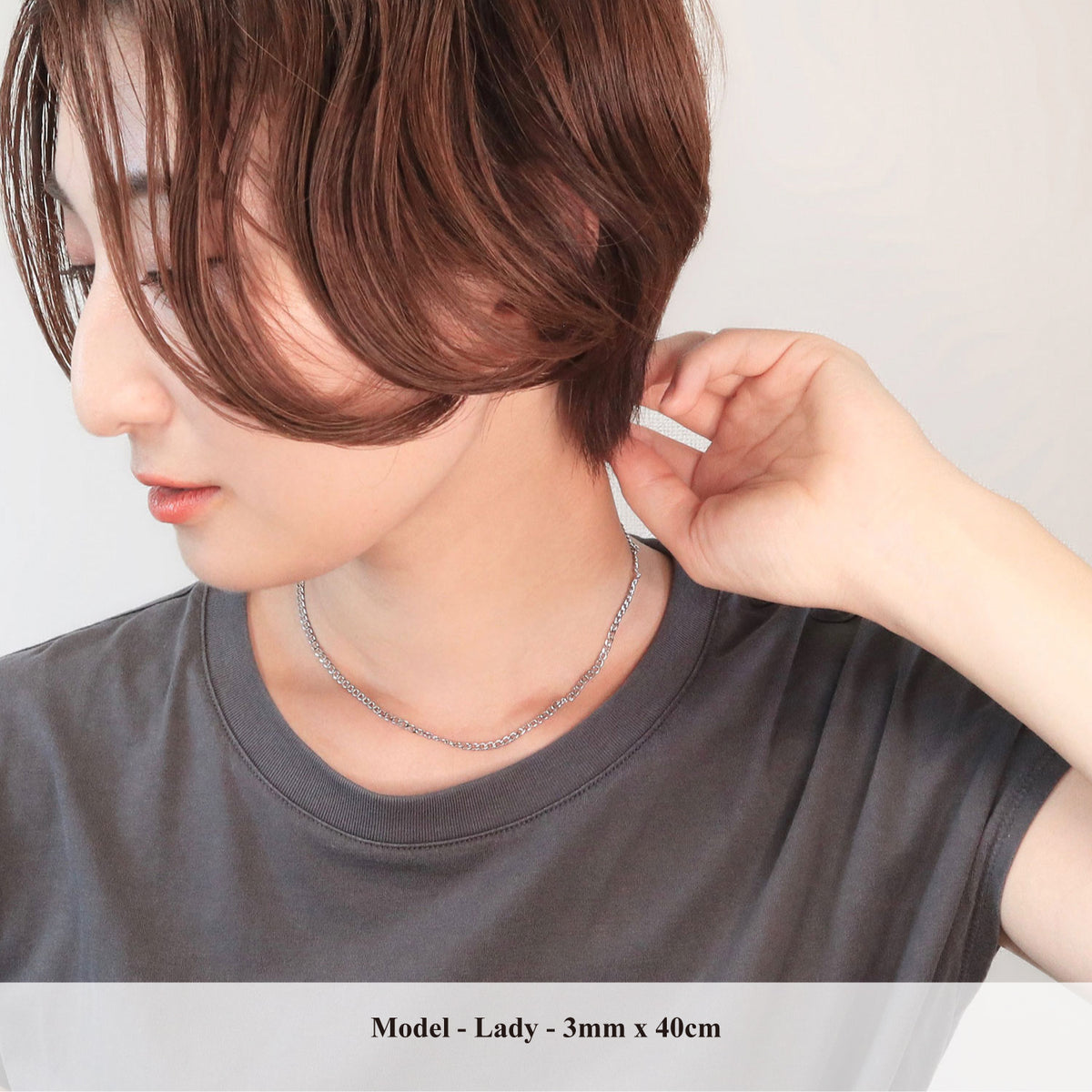 【BROTHERHOOD】Plain Chain Necklace<UNISEX>