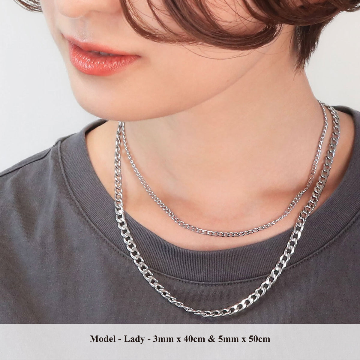 【BROTHERHOOD】Plain Chain Necklace<UNISEX>