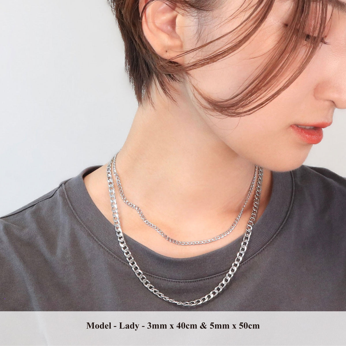 【BROTHERHOOD】Plain Chain Necklace<UNISEX>
