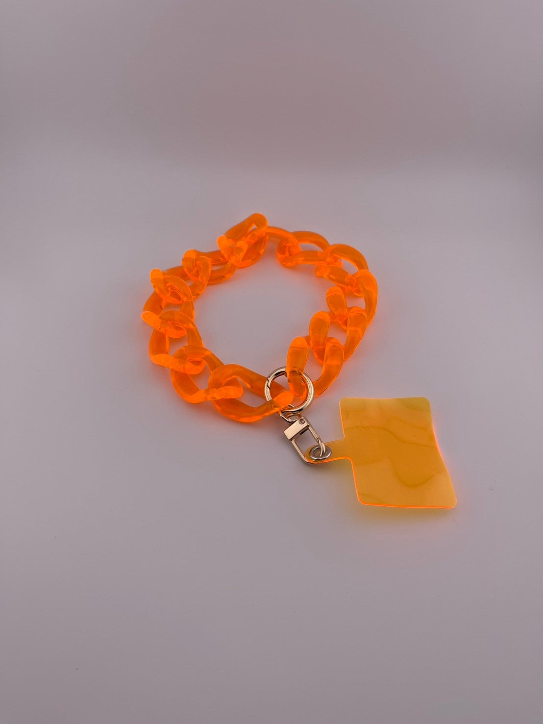 【eY】Jelly Big Curve Chain Wrist Strap(UNISEX)