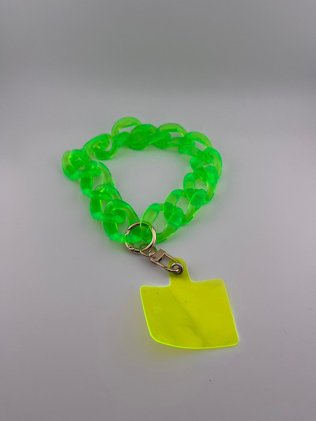 【eY】Jelly Big Curve Chain Wrist Strap(UNISEX)