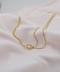 【earyear】Soft Knot Line Necklace