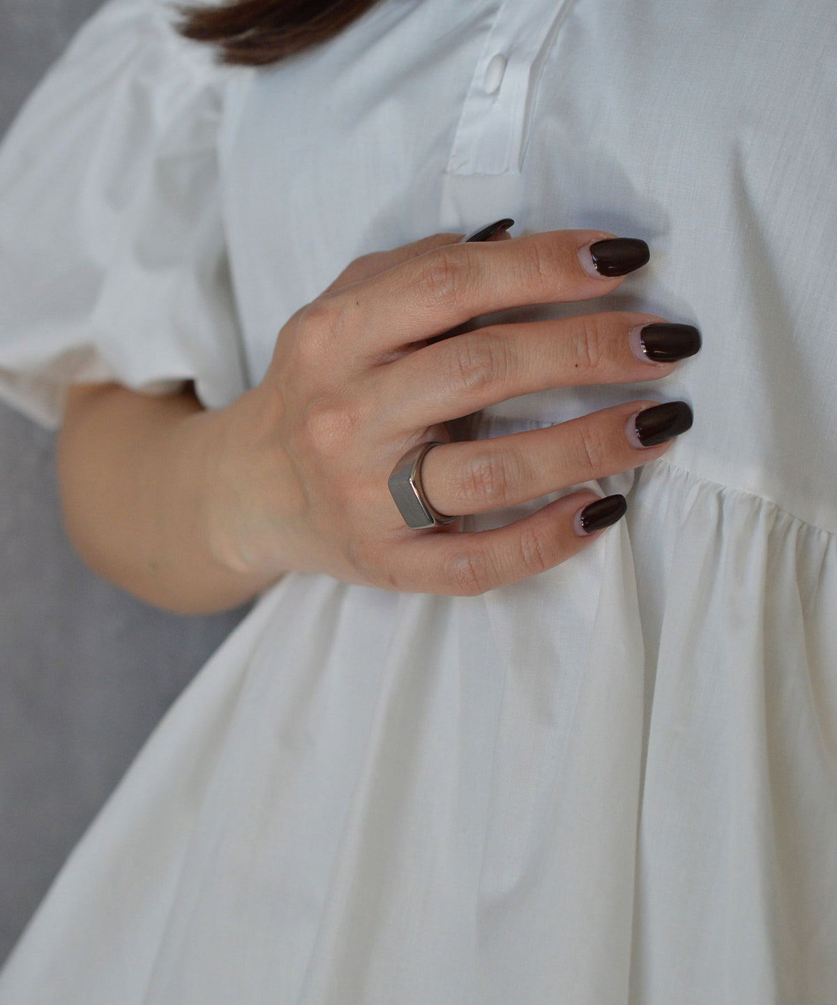 【earyear】Cubic Luxe design peti Volume Ring