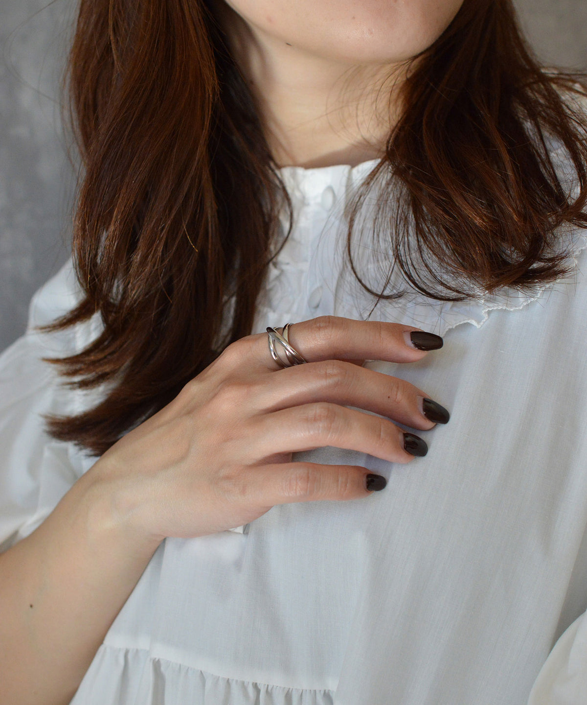 【earyear】Crossover design peti Volume Ring