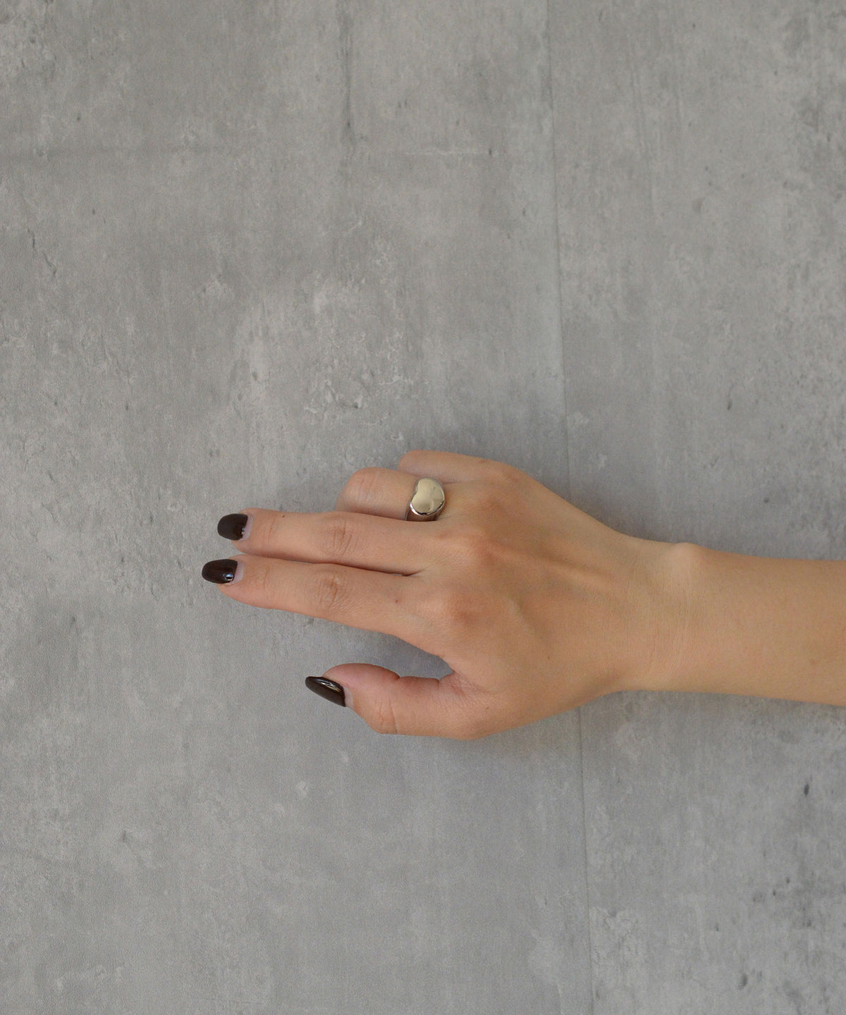 【earyear】Puffy Heart design peti Volume Ring