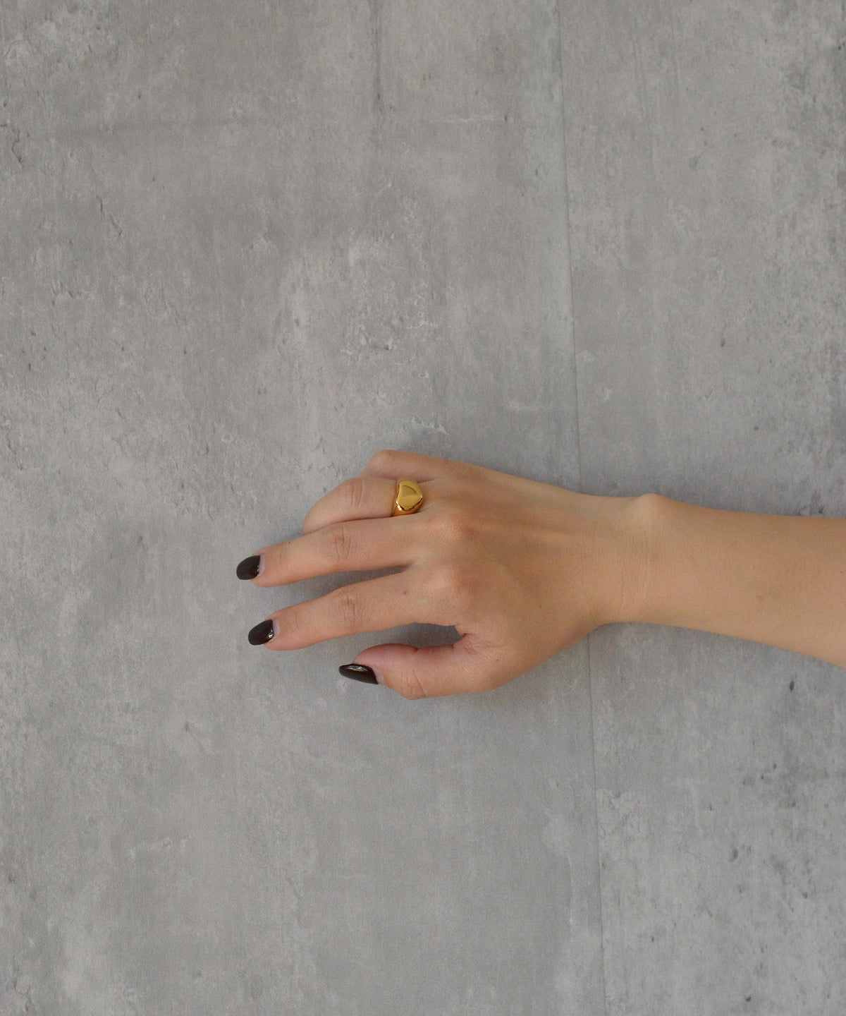 【earyear】Puffy Heart design peti Volume Ring