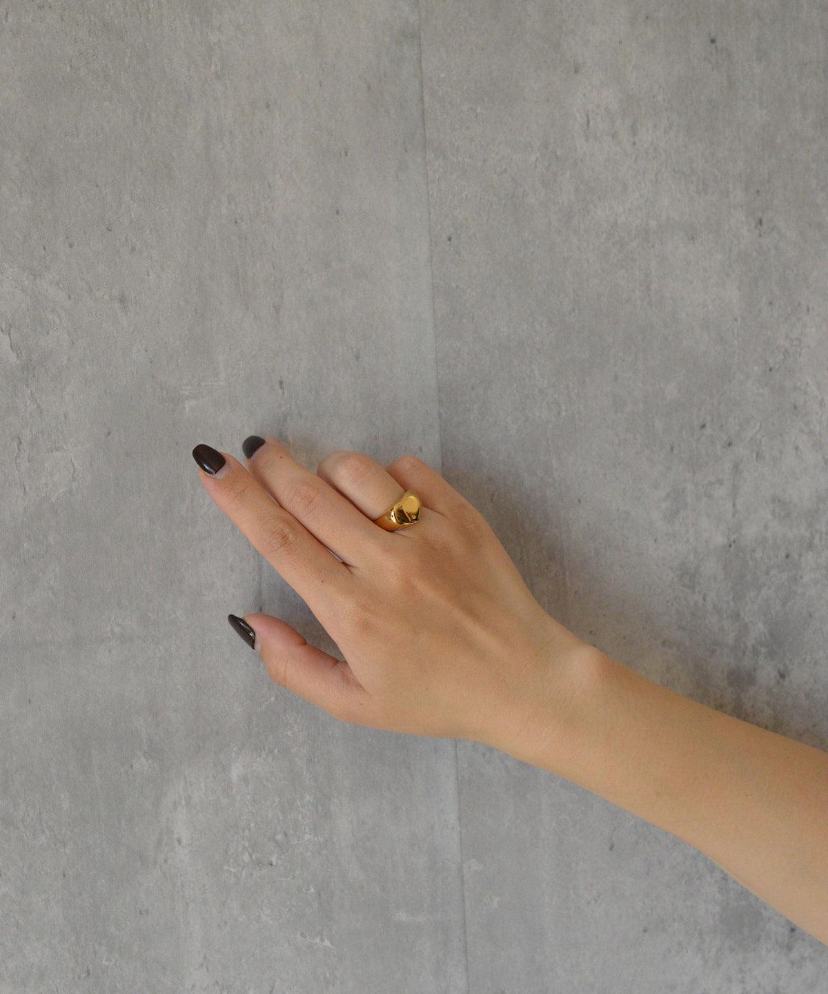 【earyear】Puffy Heart design peti Volume Ring