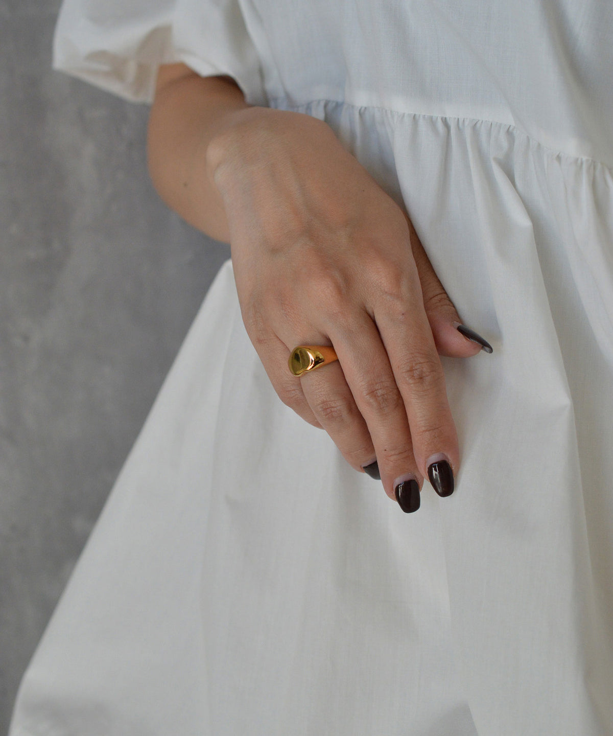 【earyear】Puffy Heart design peti Volume Ring