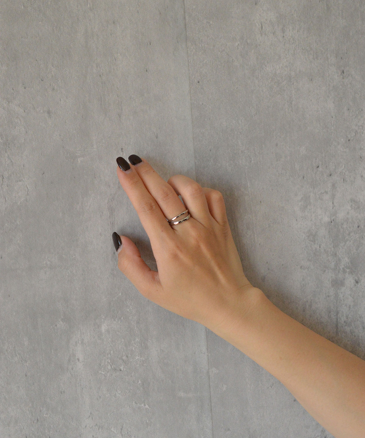 【earyear】Twin Line Open design peti Volume Ring