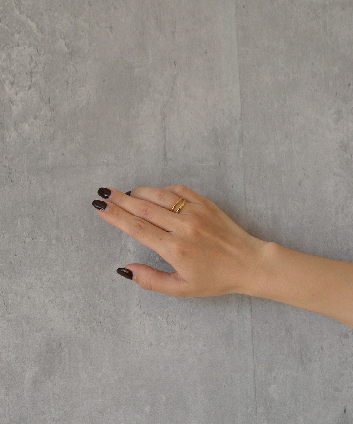 【earyear】Twin Line Open design peti Volume Ring