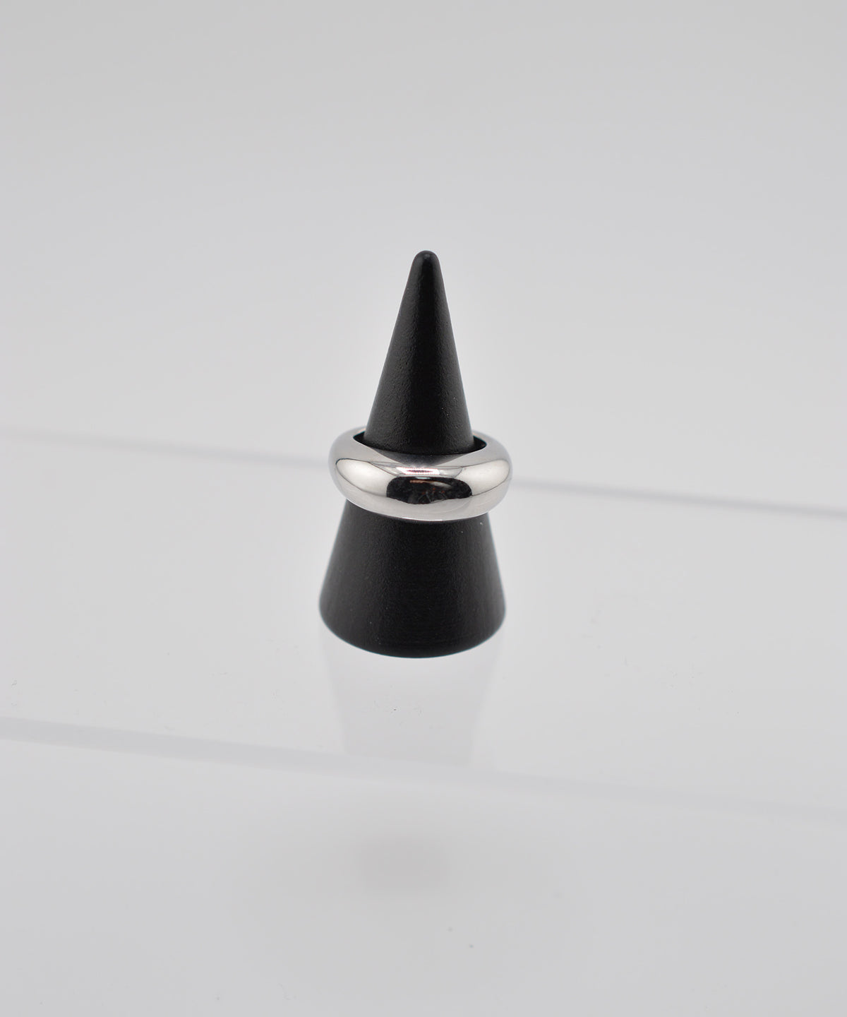 【earyear】Luna Dome design peti Volume Ring