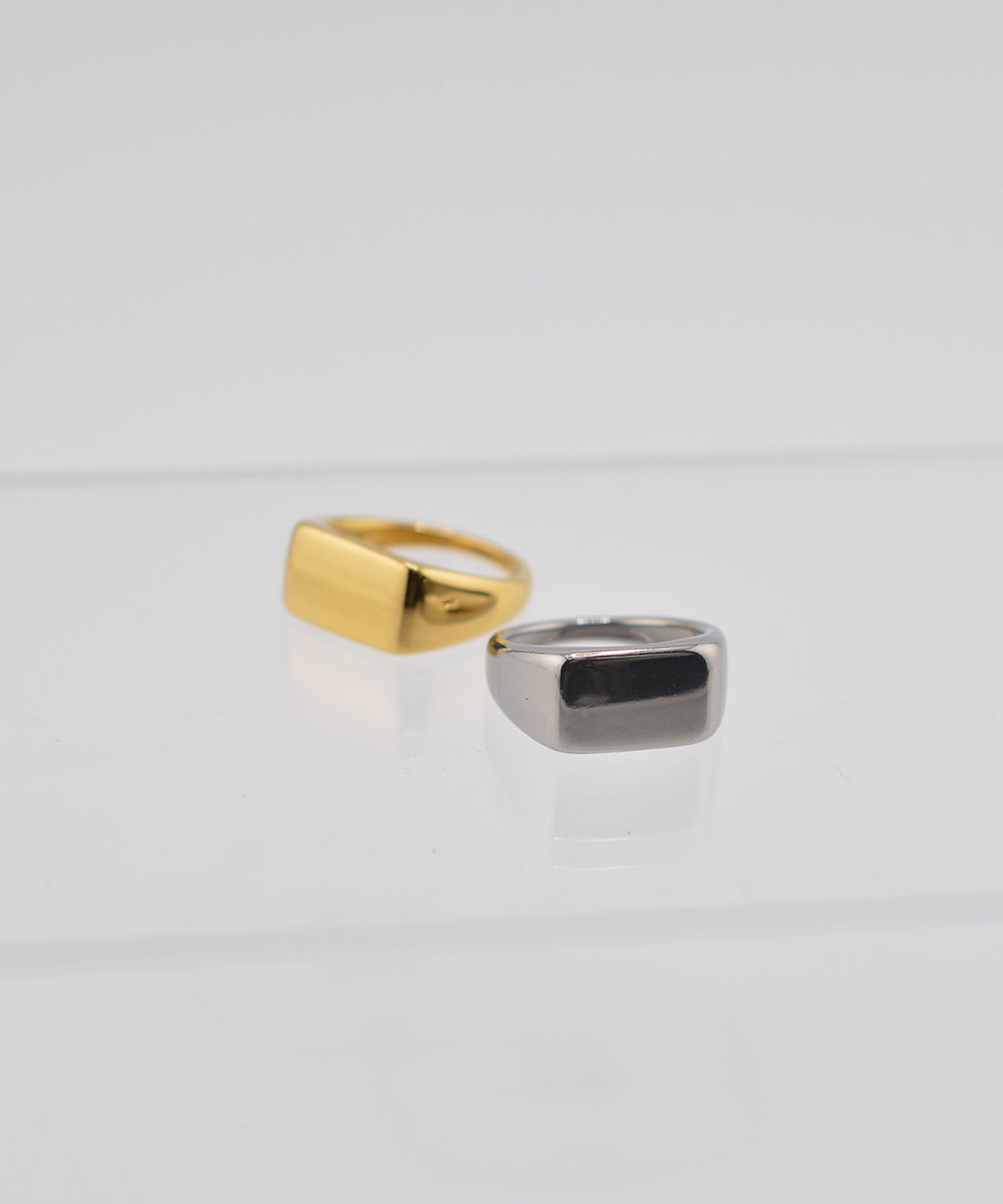 【earyear】Cubic Luxe design peti Volume Ring