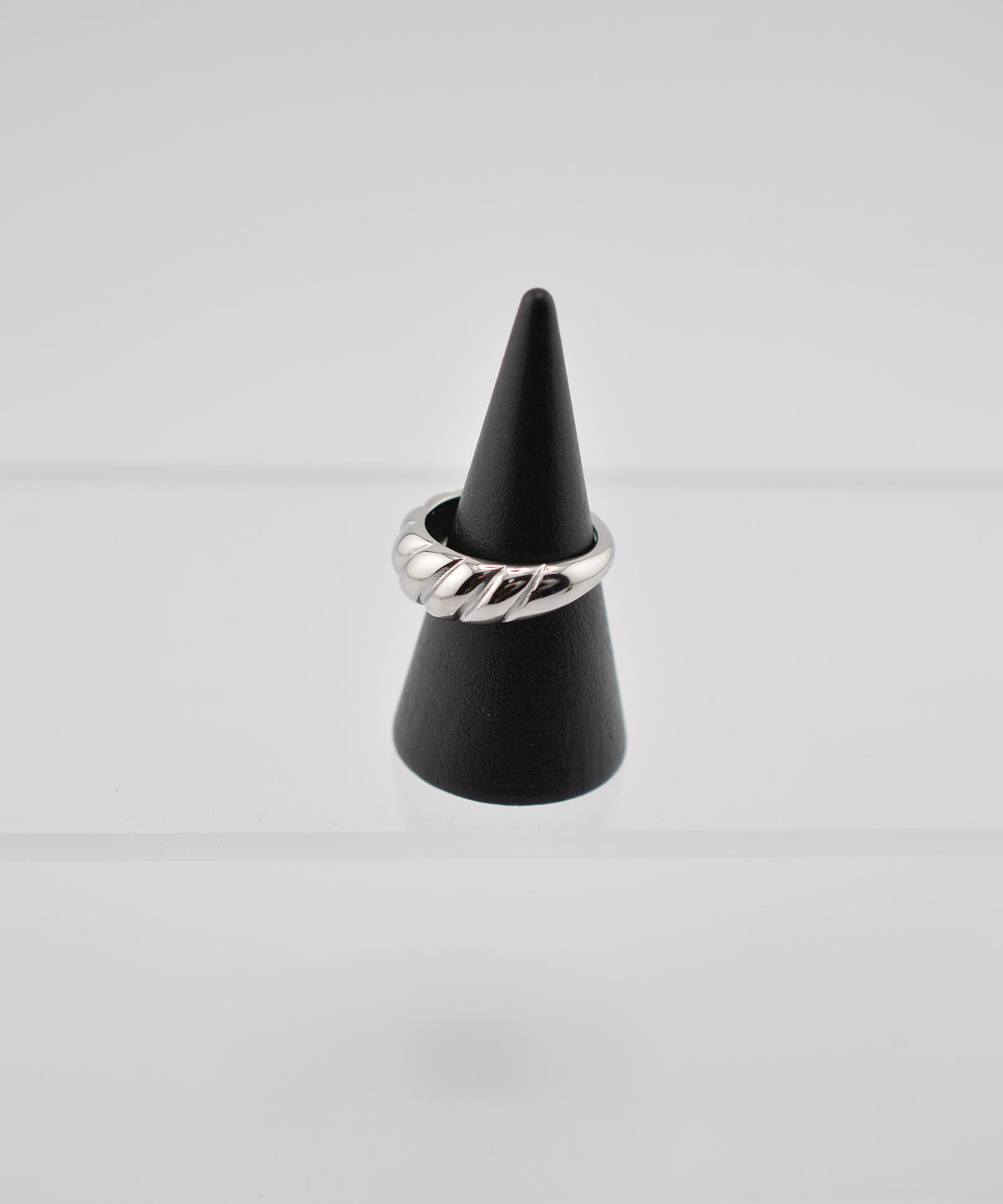 【earyear】Ripple Band design peti Volume Ring
