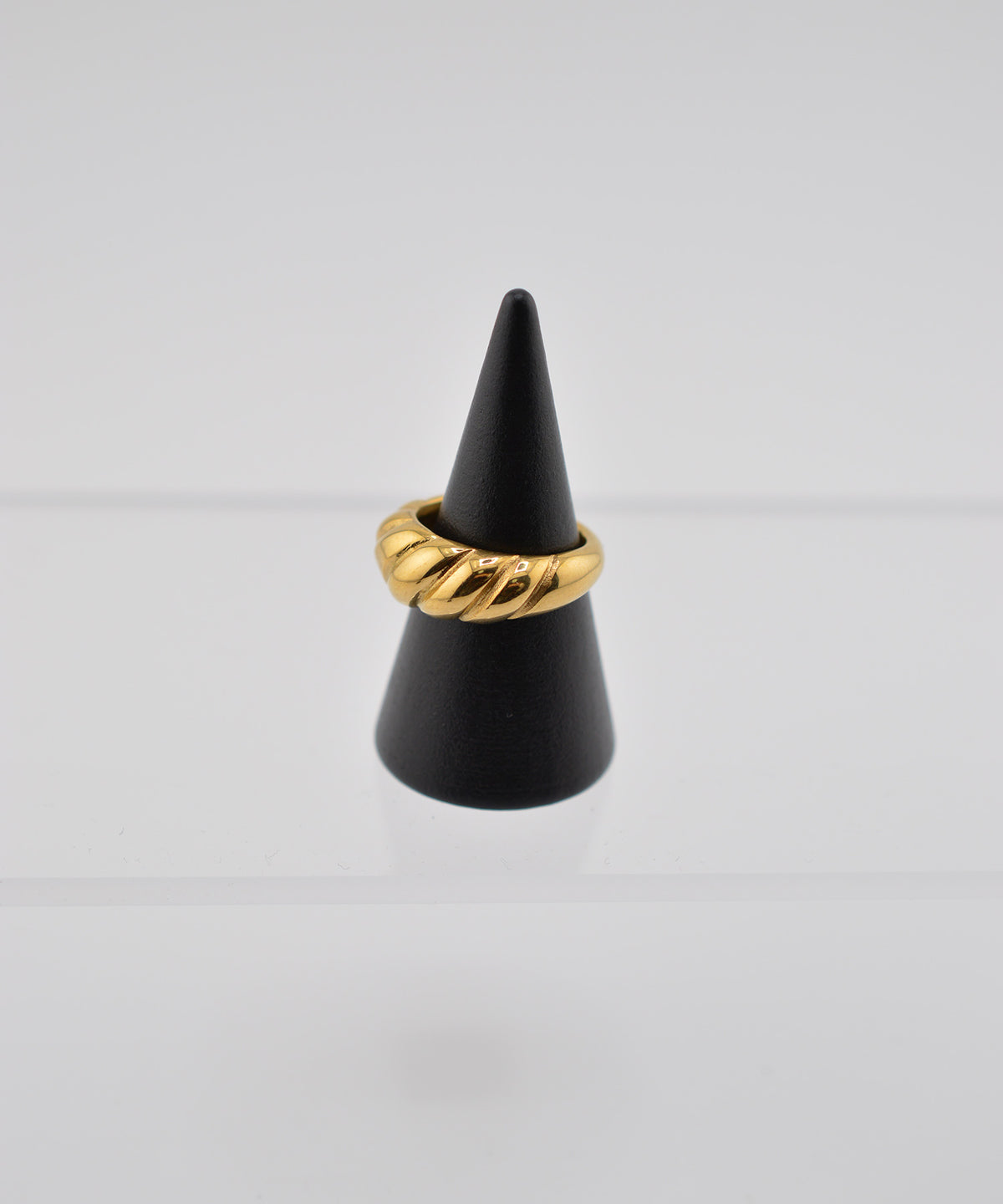 【earyear】Ripple Band design peti Volume Ring