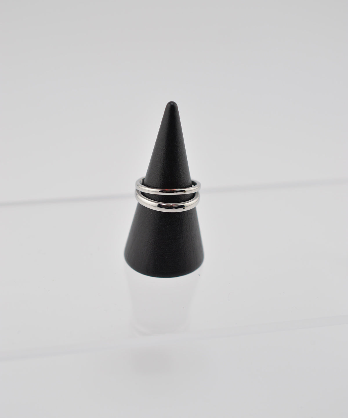 【earyear】Twin Line Open design peti Volume Ring