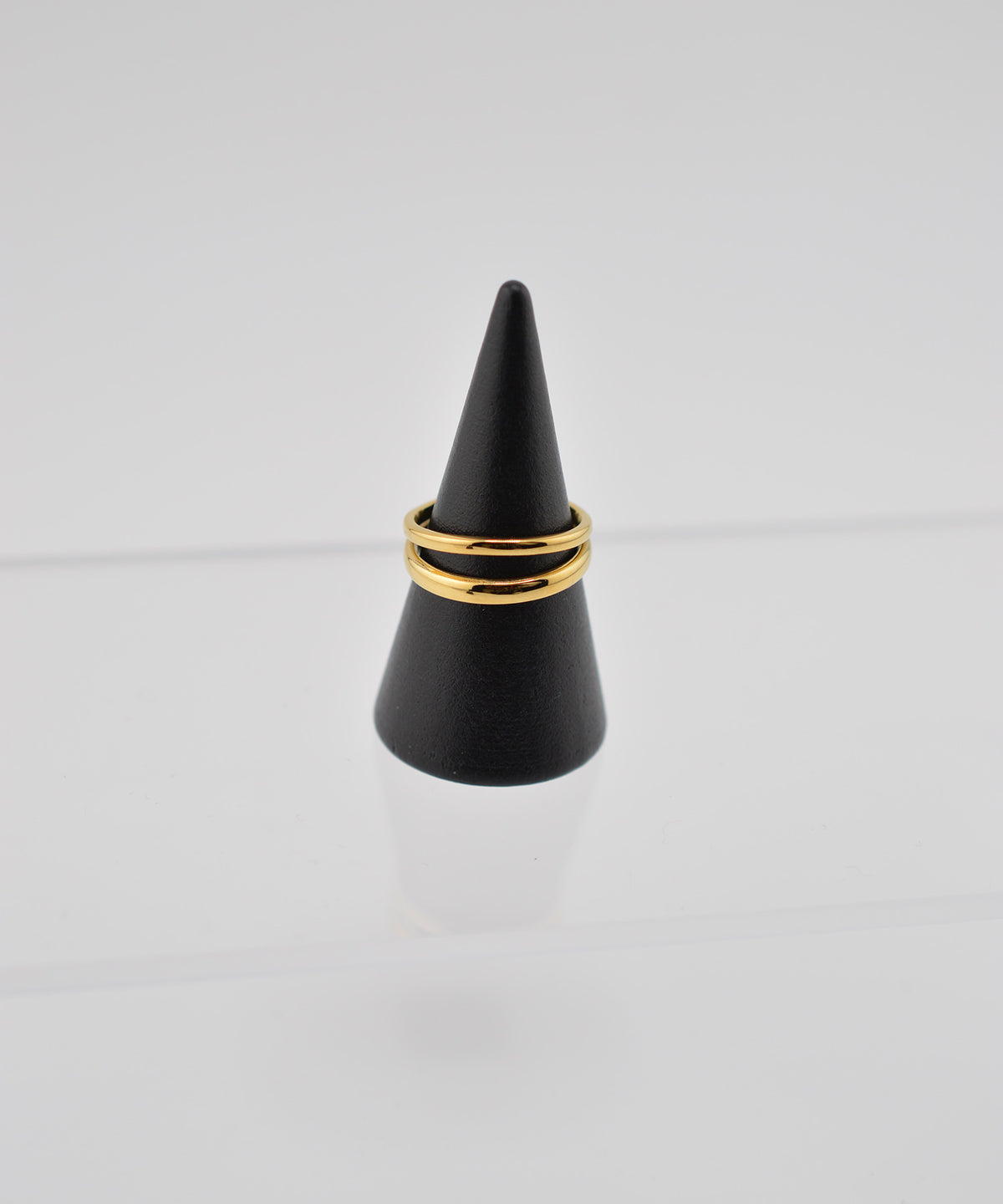 【earyear】Twin Line Open design peti Volume Ring