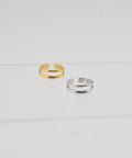 【earyear】Twin Line Open design peti Volume Ring