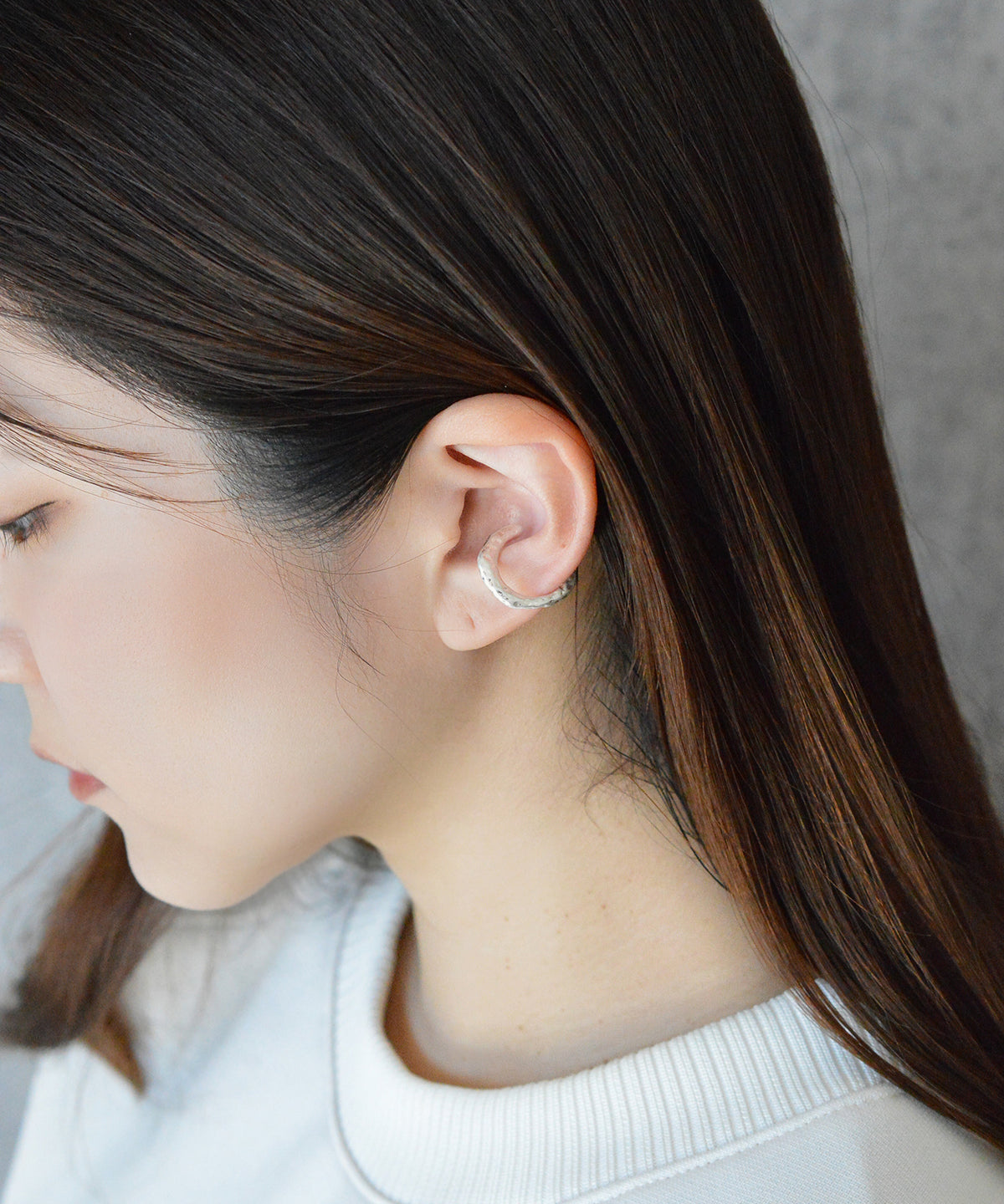 【earyear】Tataki design Metal Hoop Ear Cuff<片耳用>