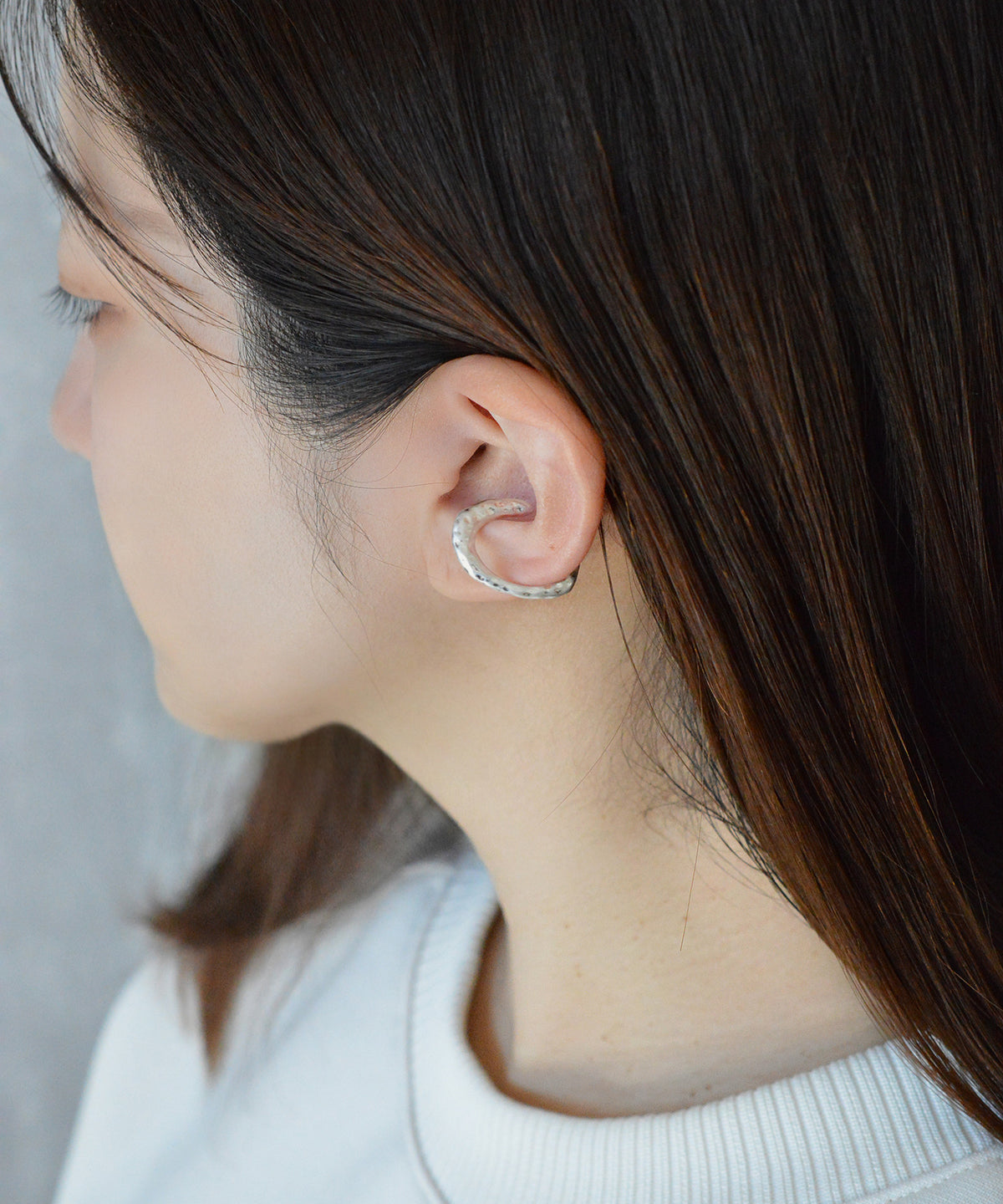 【earyear】Tataki design Metal Hoop Ear Cuff<片耳用>