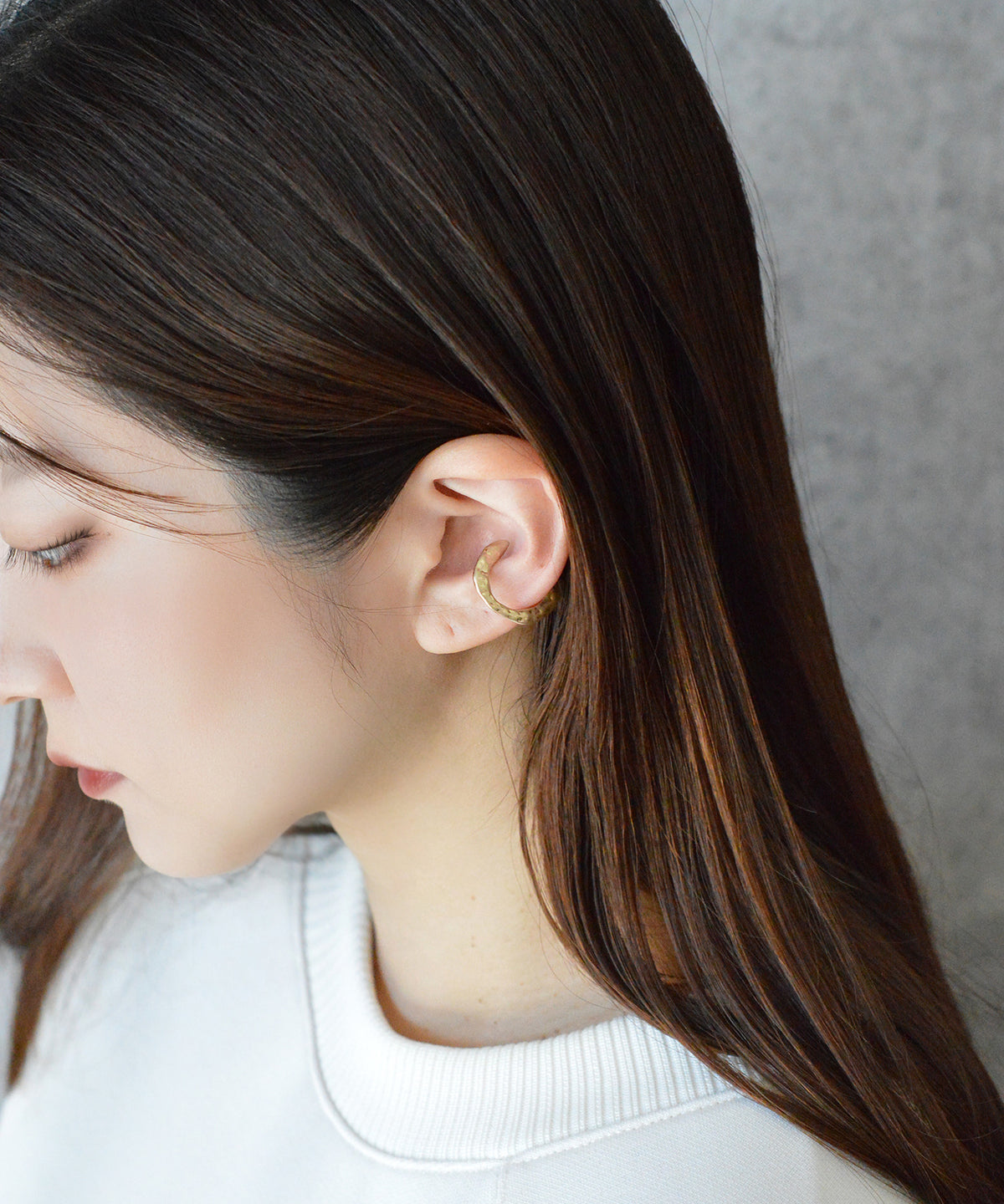 【earyear】Tataki design Metal Hoop Ear Cuff<片耳用>