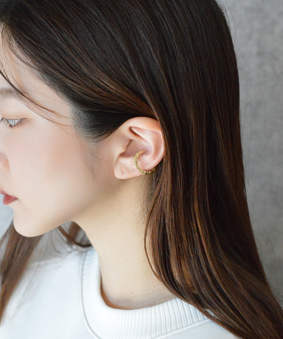 【earyear】Tataki design Metal Hoop Ear Cuff<片耳用>