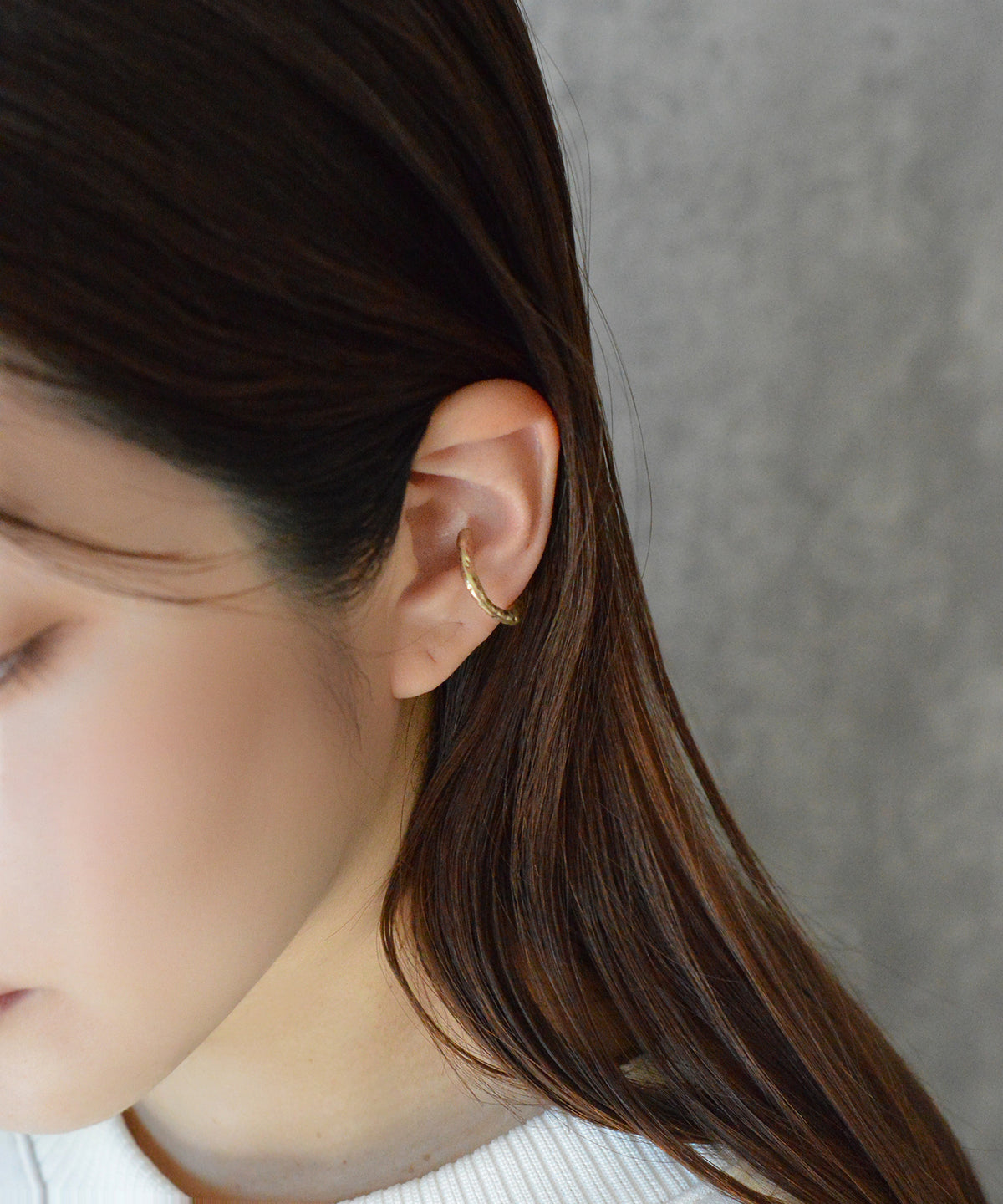 【earyear】Tataki design Metal Hoop Ear Cuff<片耳用>