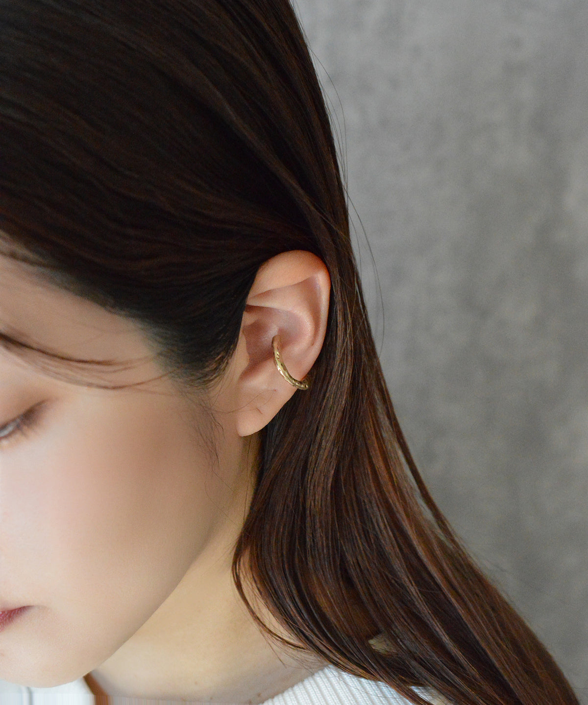 【earyear】Tataki design Metal Hoop Ear Cuff<片耳用>