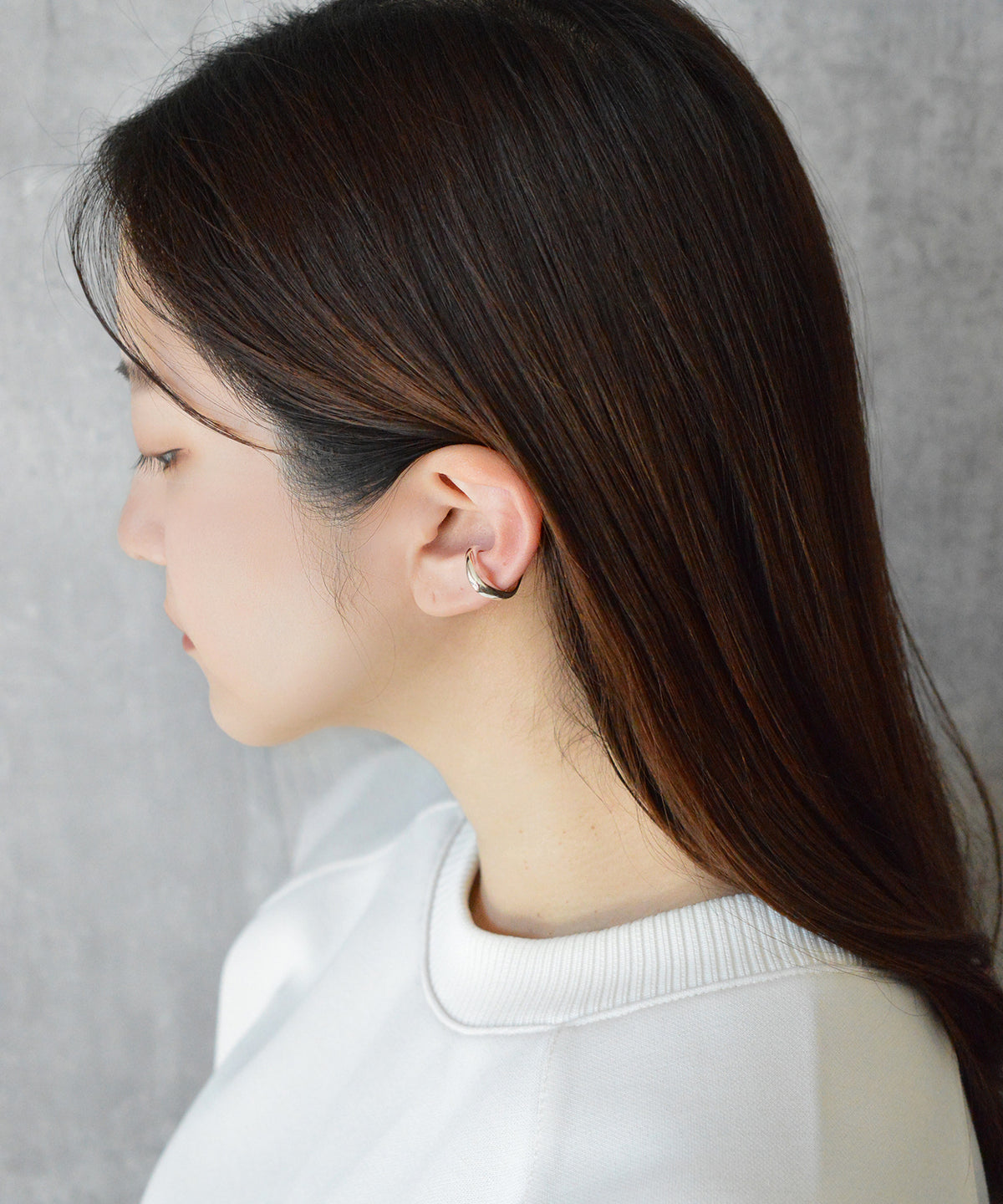 【earyear】Design Hoop design Metal Hoop Ear Cuff<片耳用>