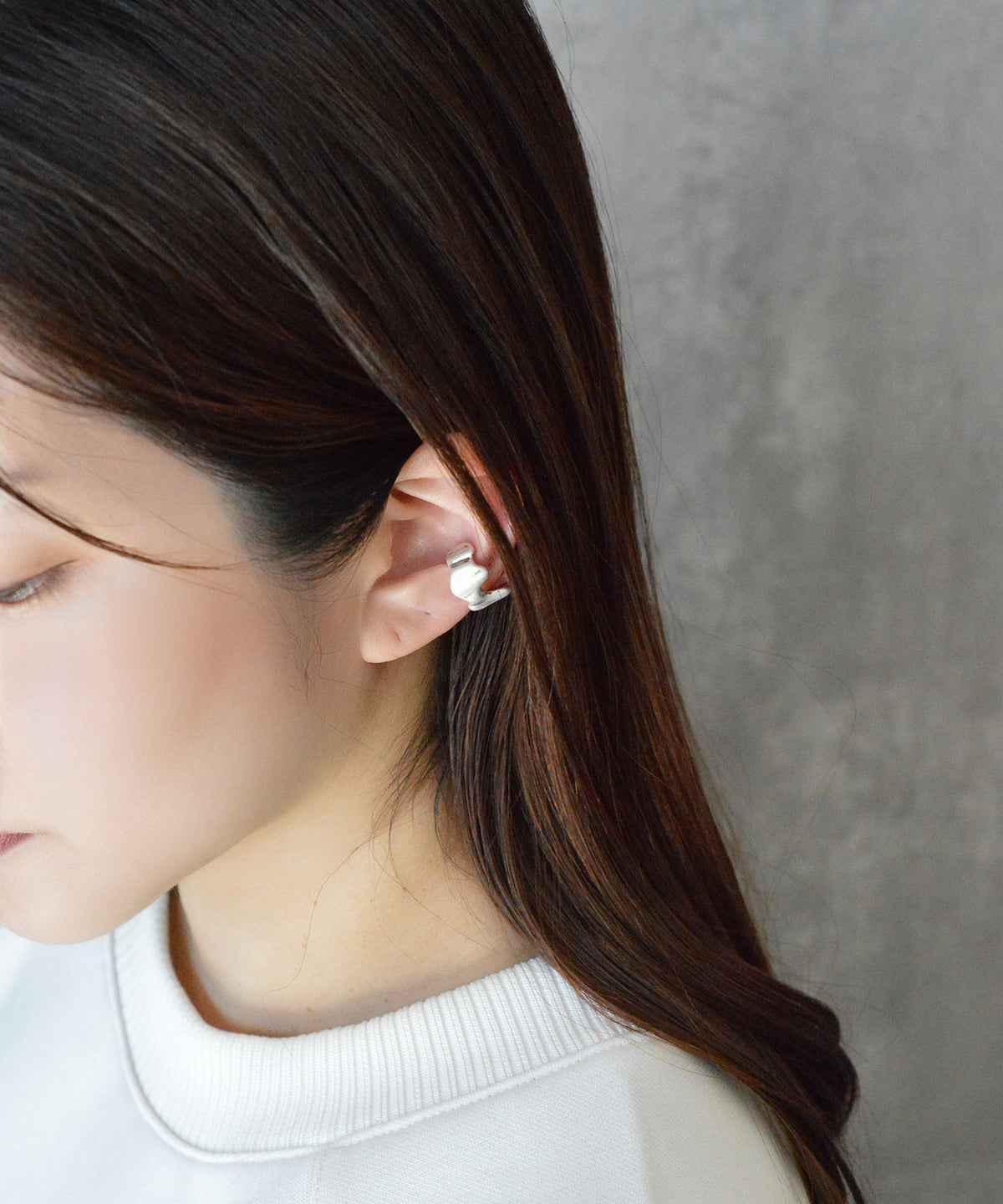 【earyear】WAVE design Metal Hoop Ear Cuff【2】<片耳用>