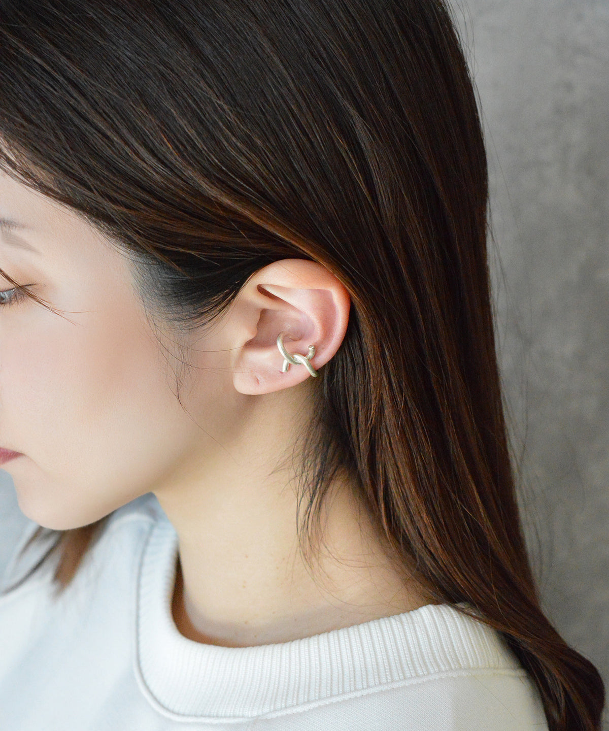 【earyear】Mini mini combination Design Metal W line Hoop Ear Cuff<片耳用>