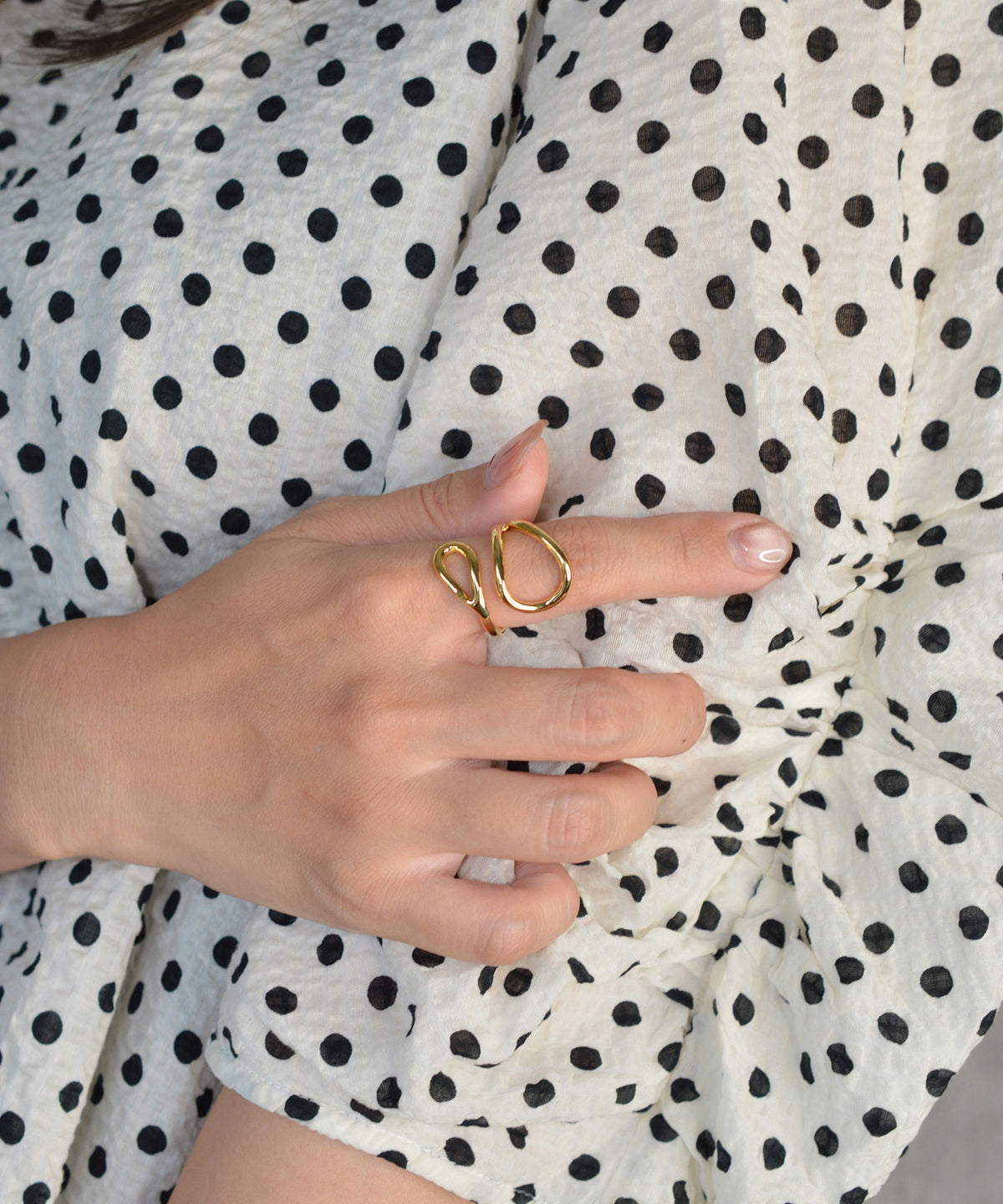 【earyear】Waveform Spiral Ring