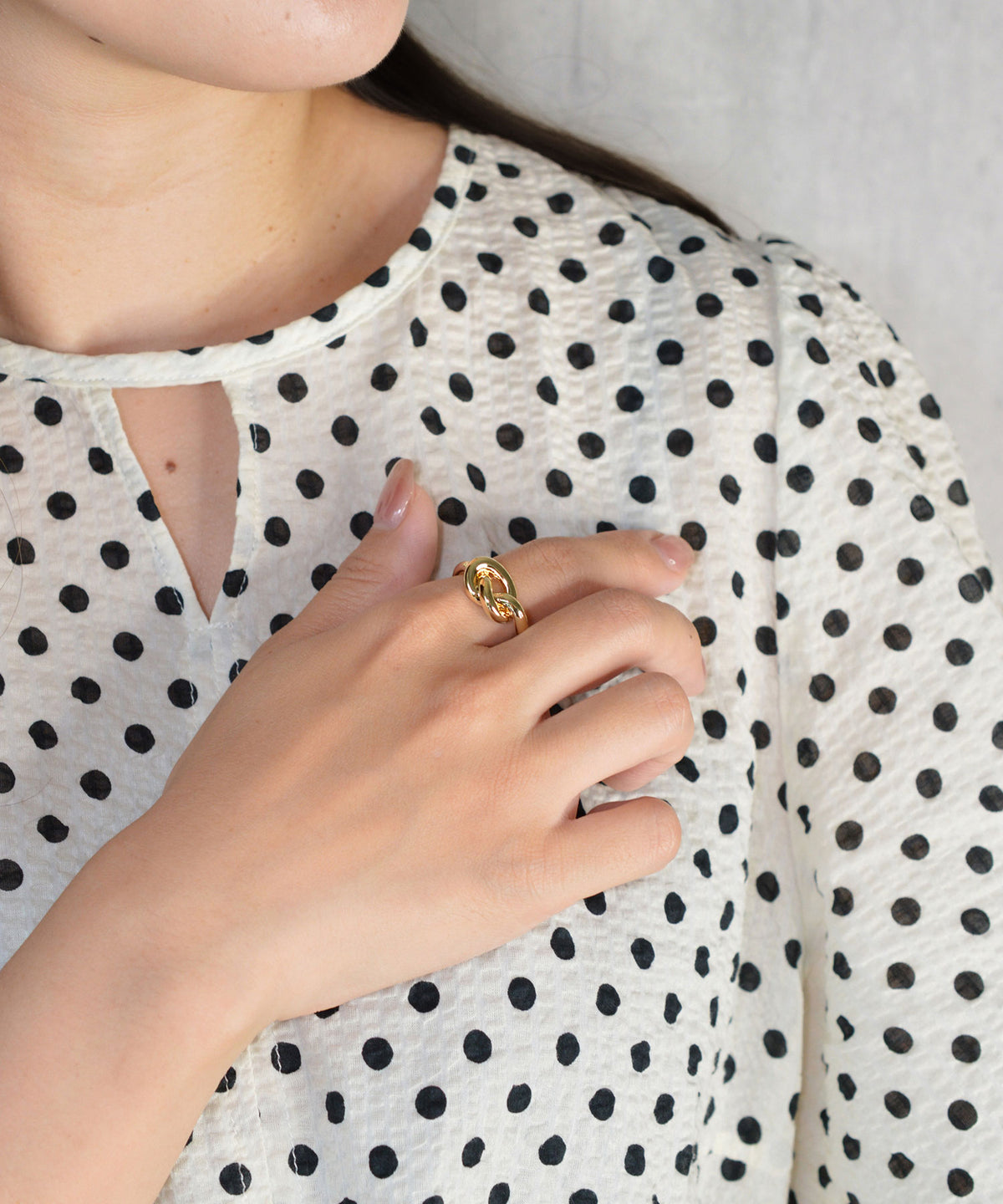 【earyear】Knot Bold Ring