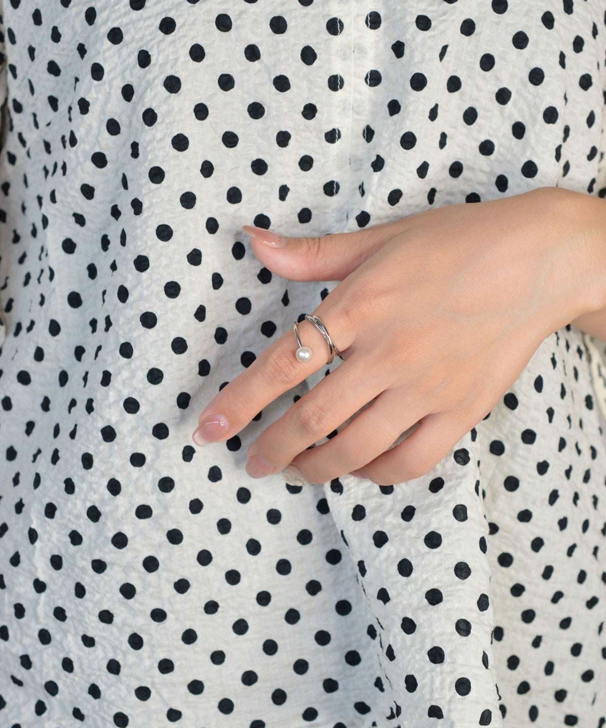 【earyear】Pearl Orbit Ring