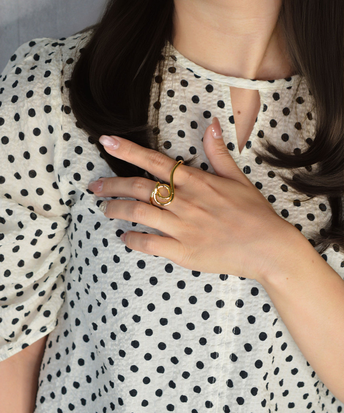 【earyear】Mooncurrent Double Finger Ring