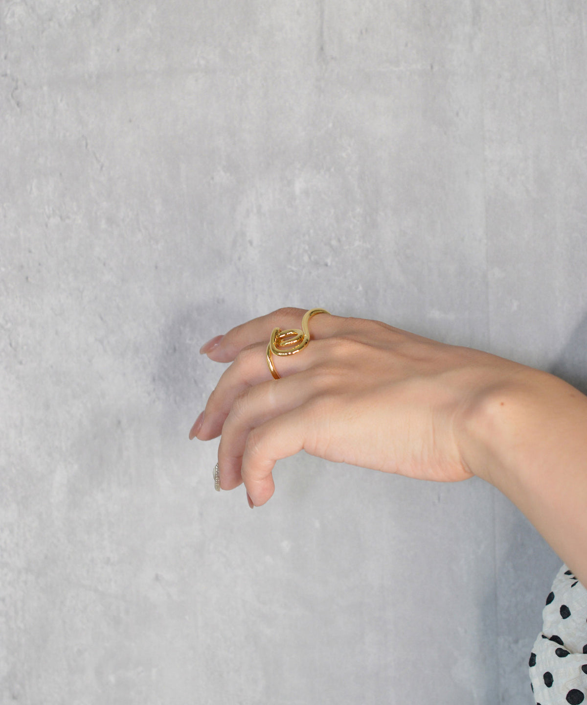 【earyear】Mooncurrent Double Finger Ring