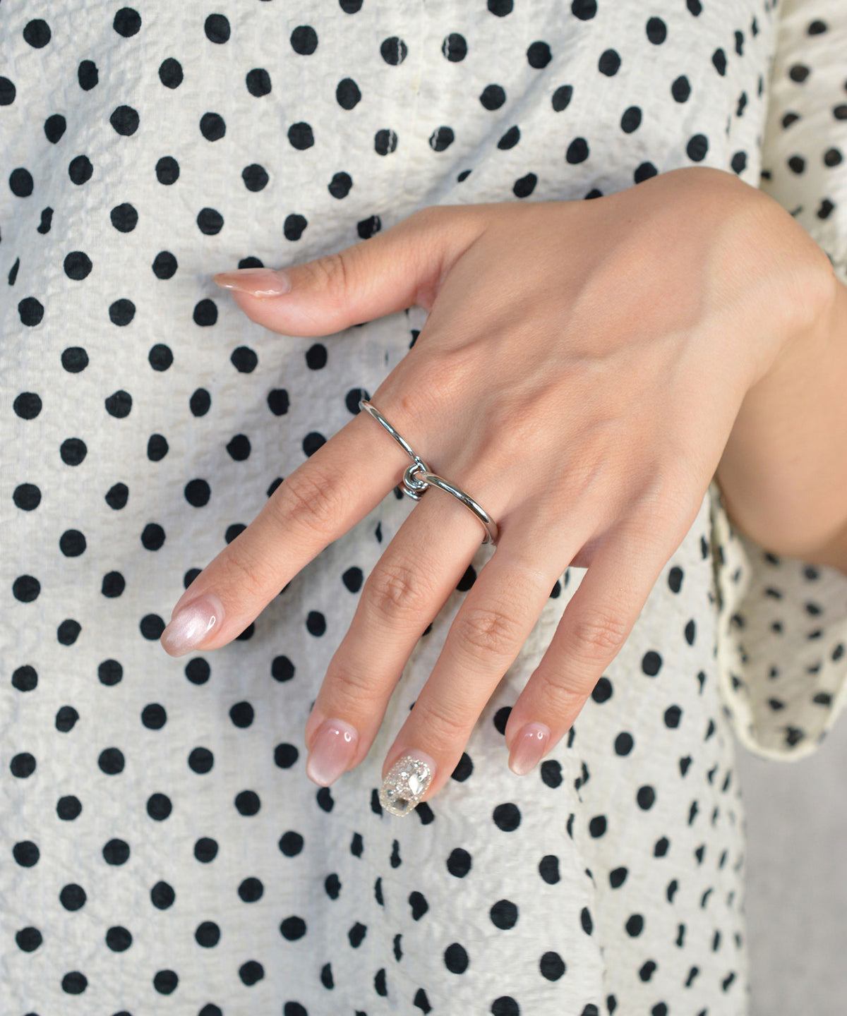 【earyear】Infinity Loop Double Finger Ring