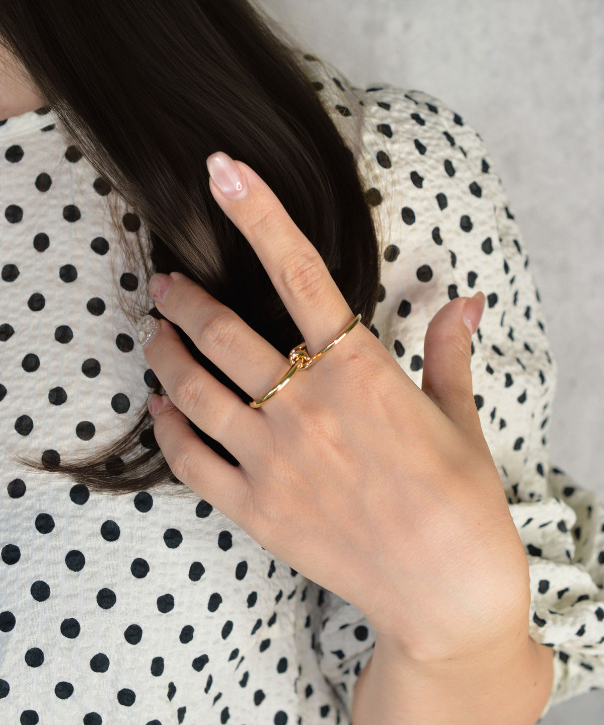 【earyear】Infinity Loop Double Finger Ring
