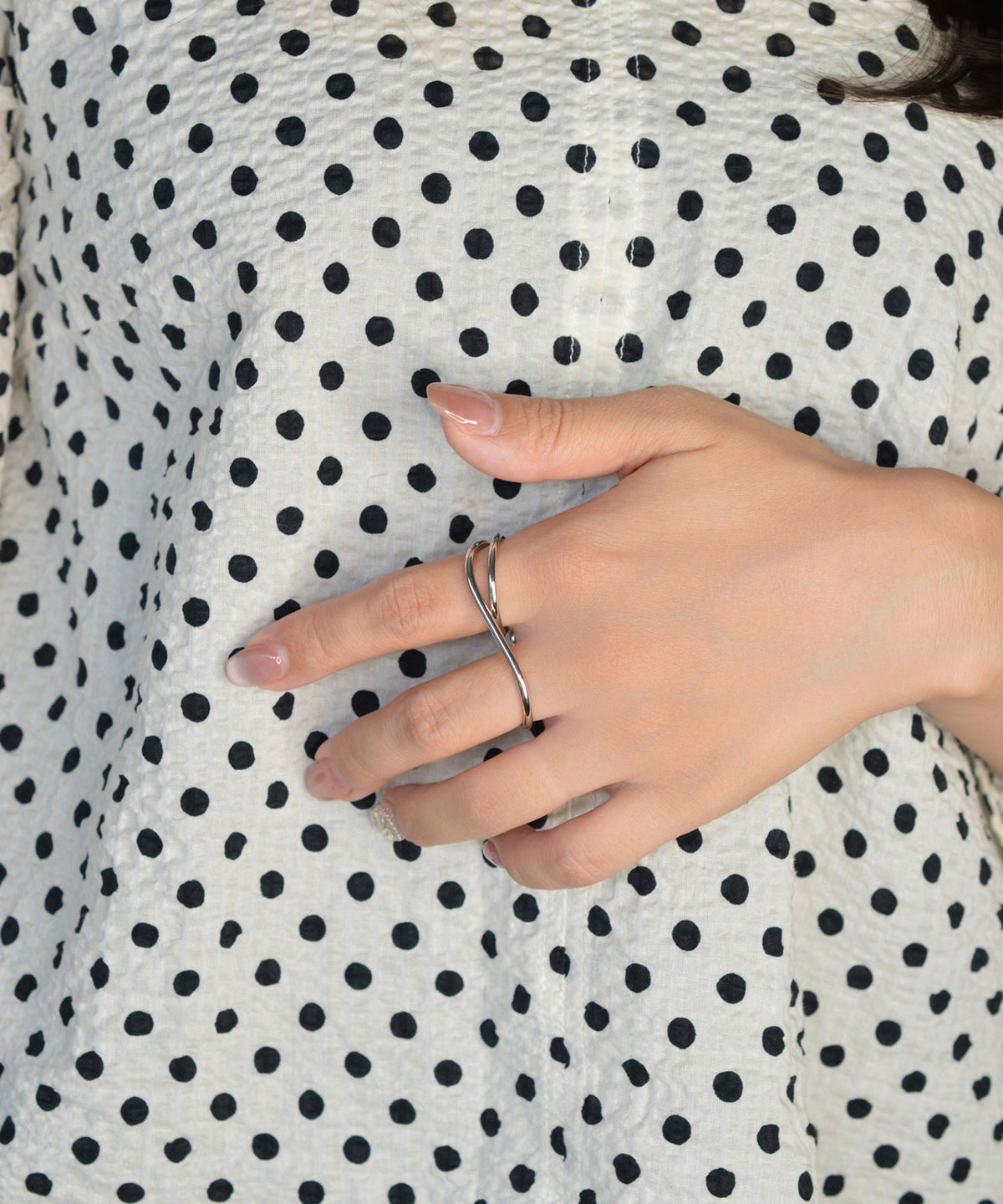 【earyear】Crossbind Double Finger Ring