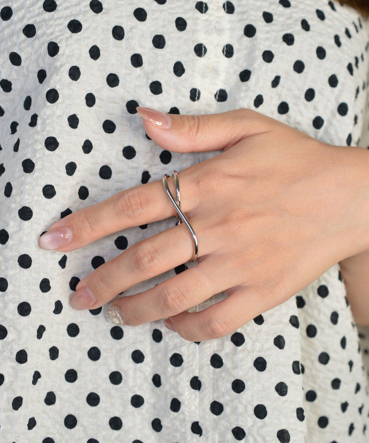 【earyear】Crossbind Double Finger Ring