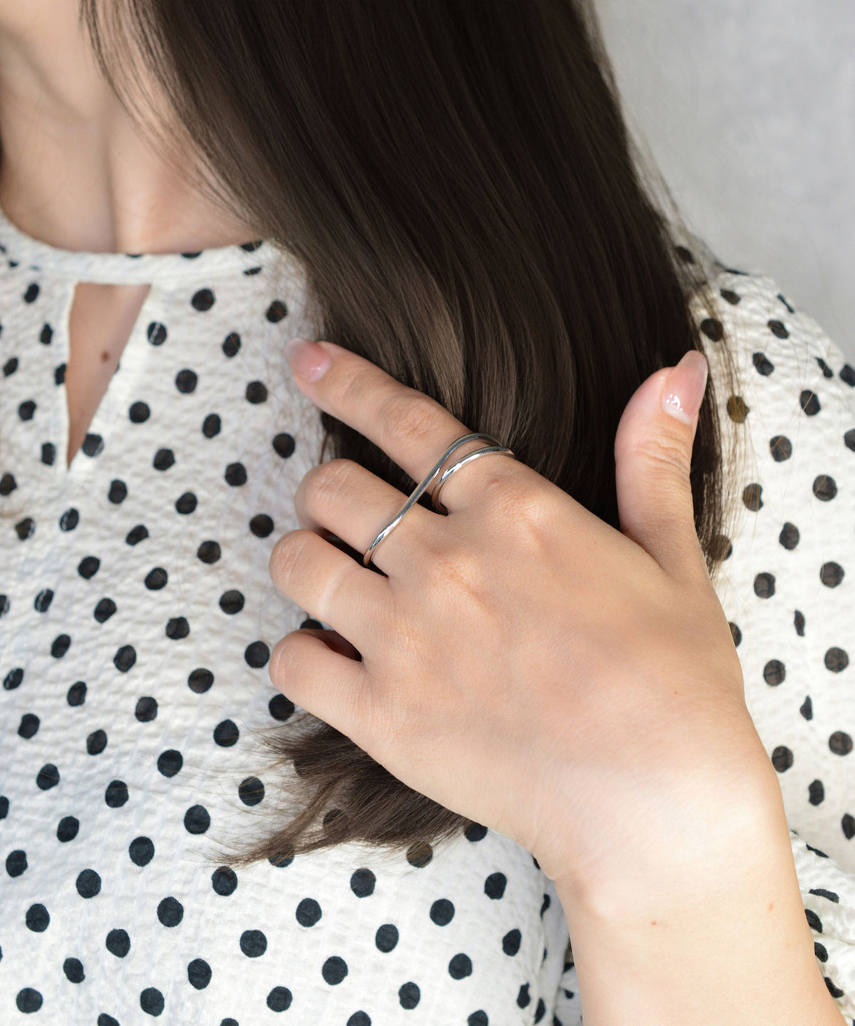【earyear】Crossbind Double Finger Ring