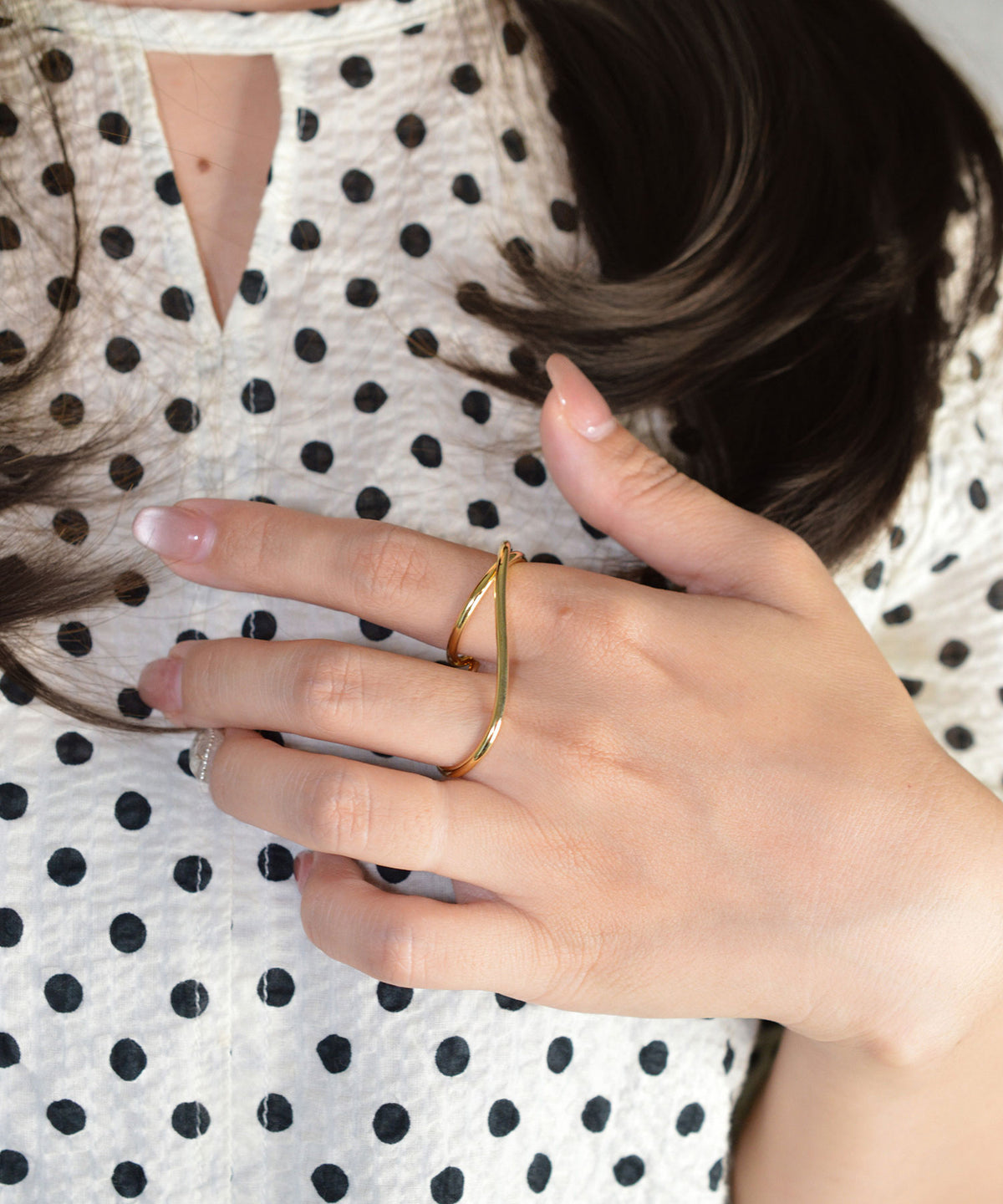 【earyear】Crossbind Double Finger Ring