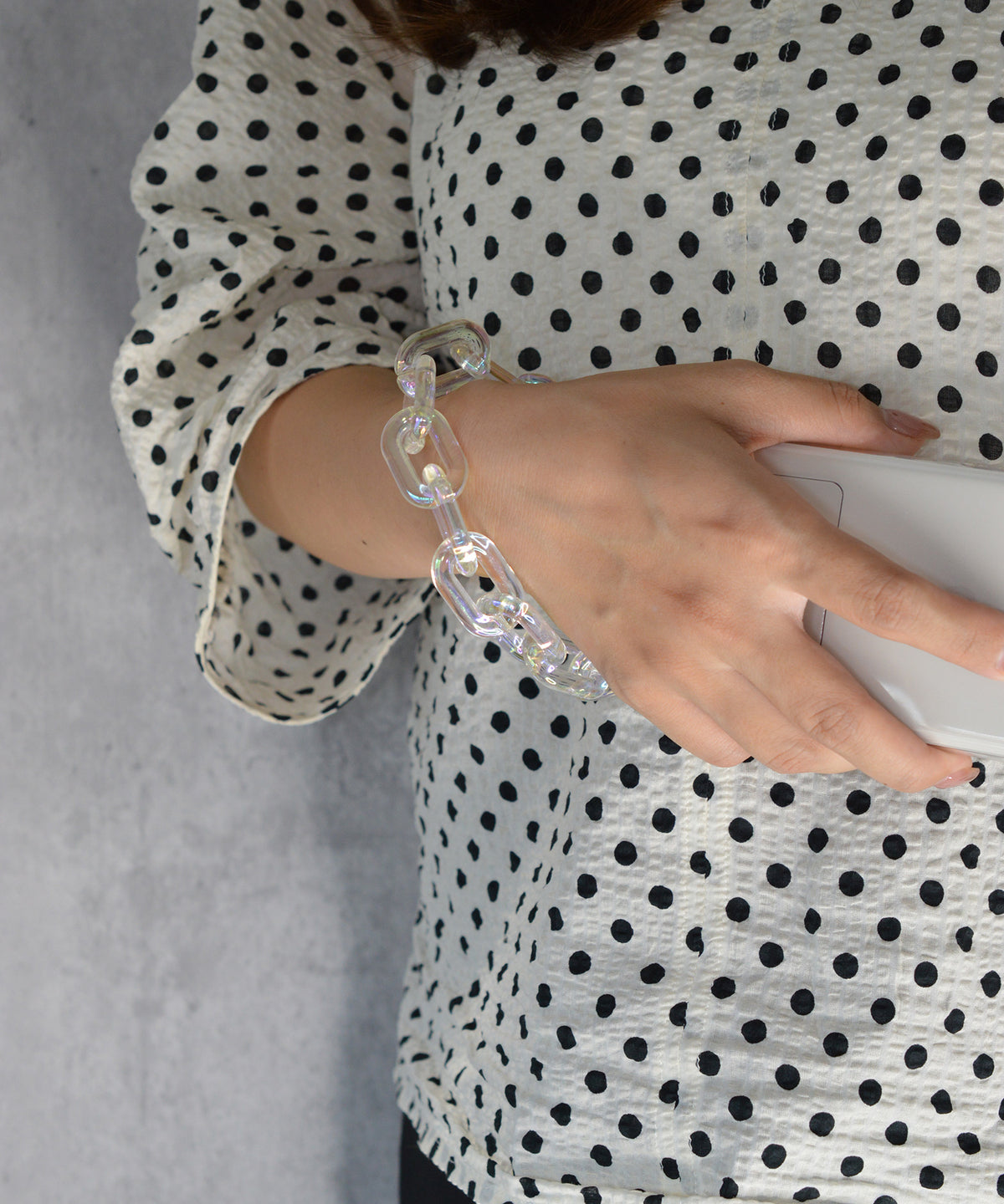 【eY】Aurora Ellipse Chain Wrist Strap