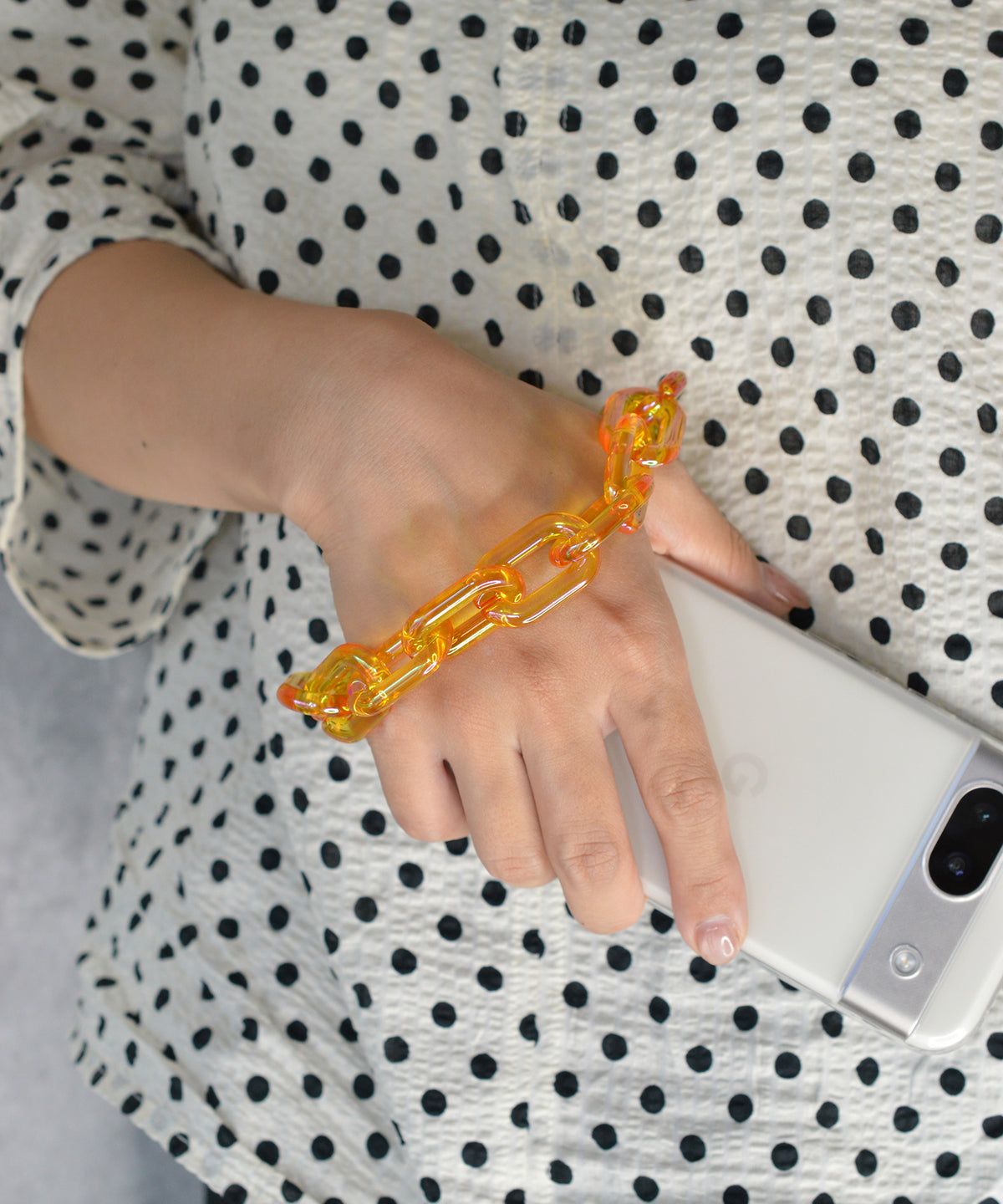 【eY】Aurora Ellipse Chain Wrist Strap