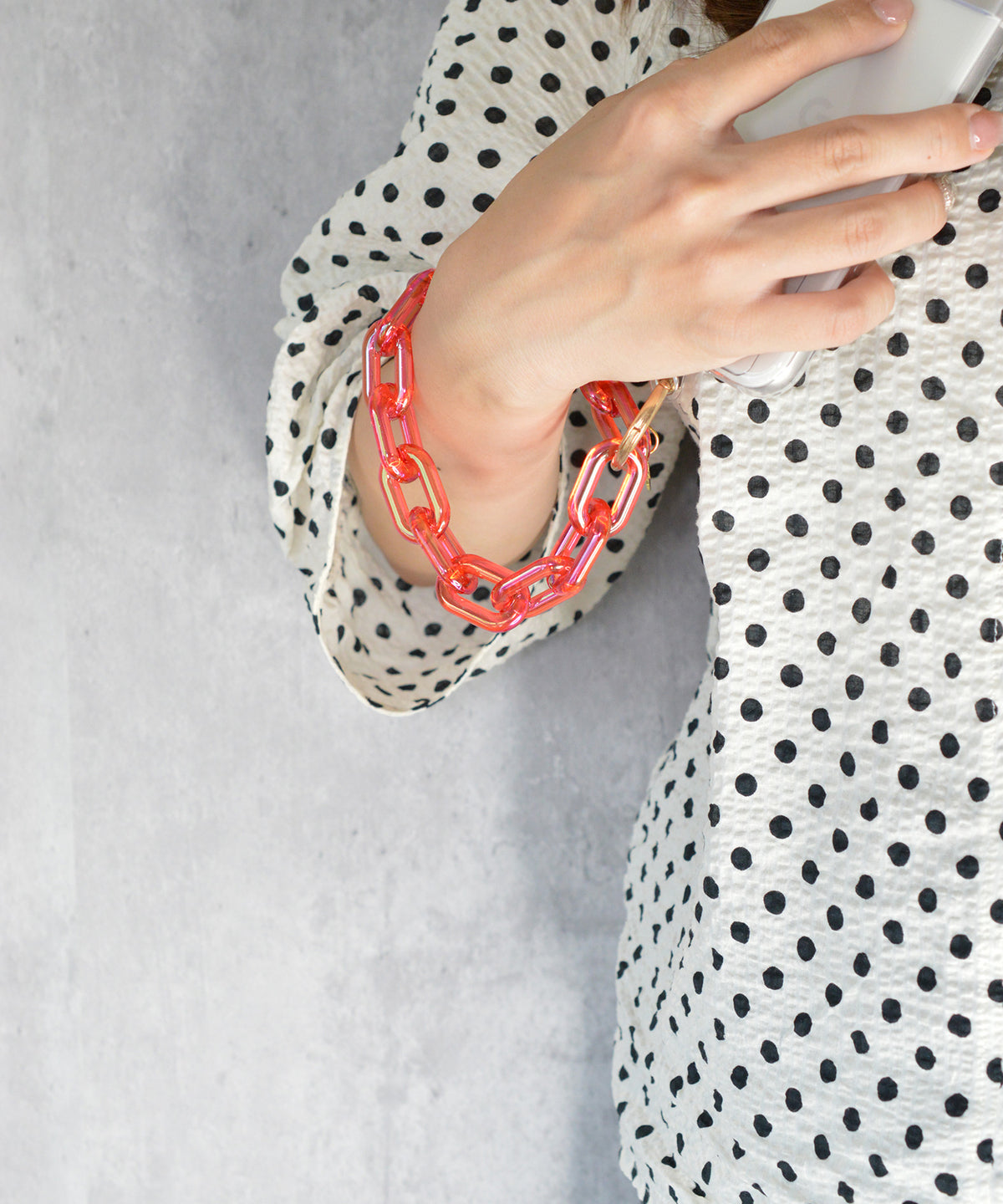 【eY】Aurora Ellipse Chain Wrist Strap